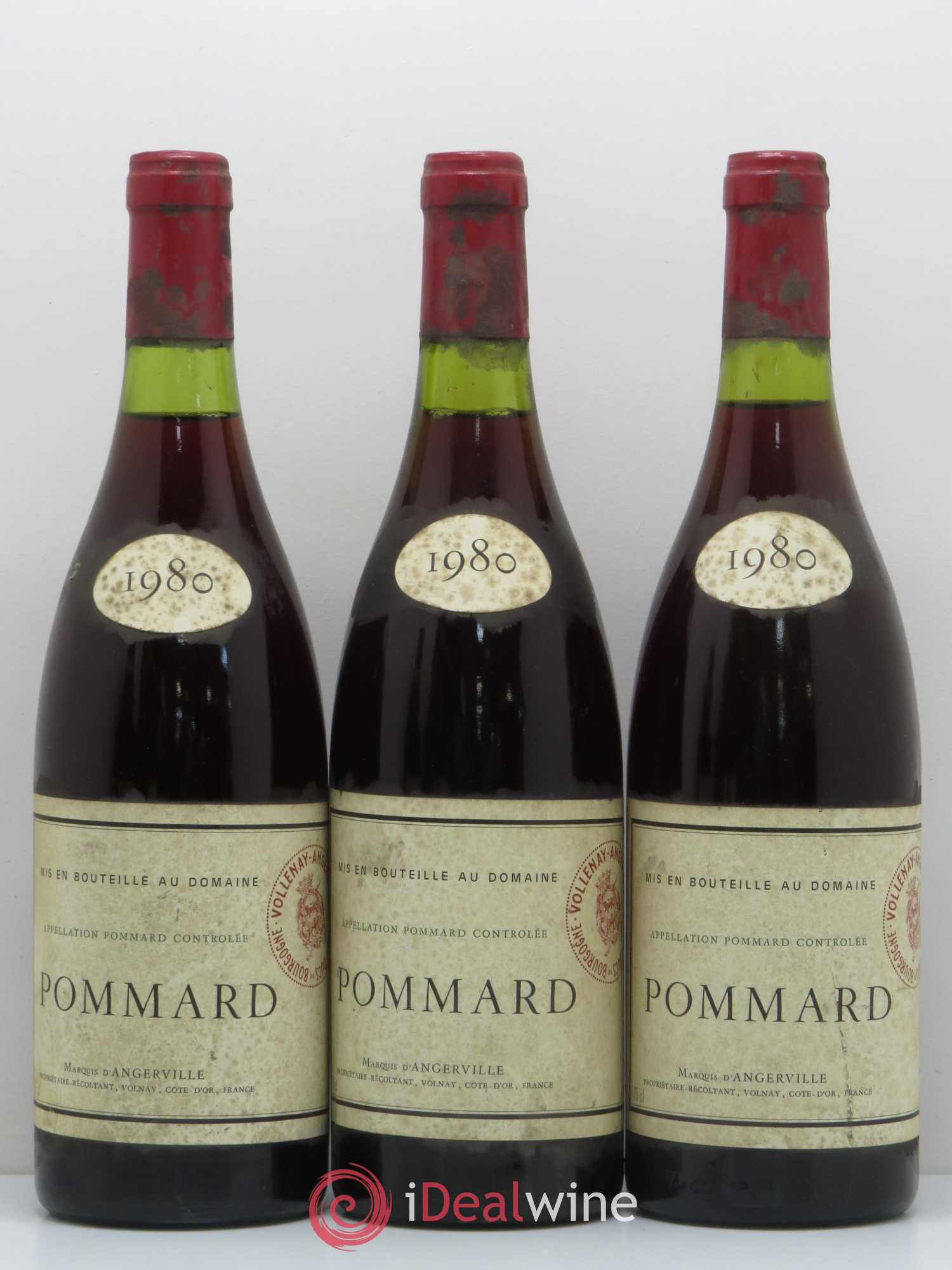 Pommard Marquis d'Angerville 1980 - Posten von 6 Flaschen - 1