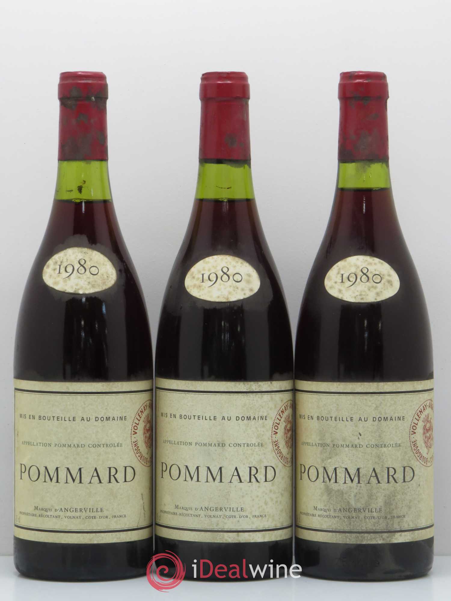 Pommard Marquis d'Angerville 1980 - Posten von 6 Flaschen - 2