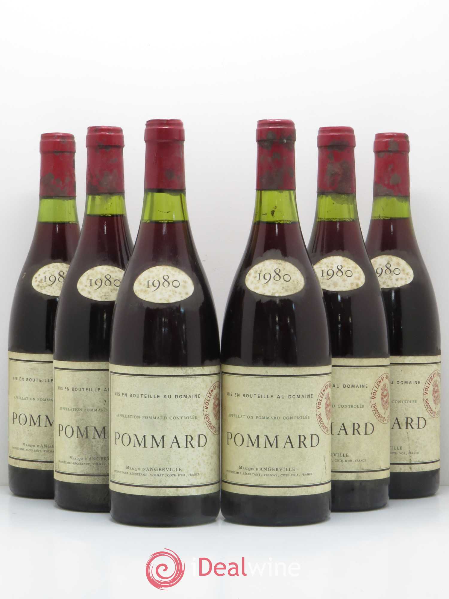 Pommard Marquis d'Angerville 1980 - Posten von 6 Flaschen - 0