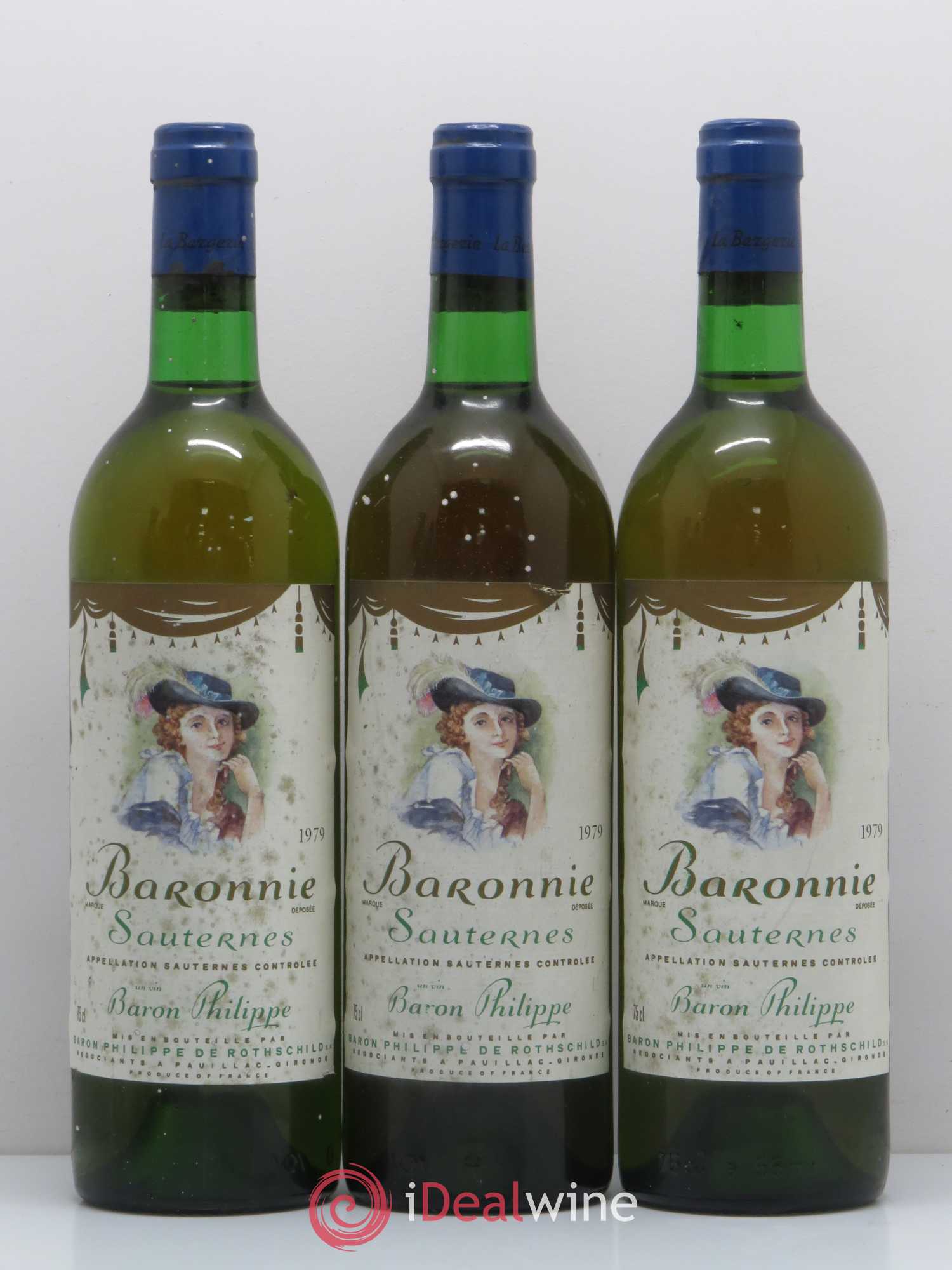 Sauternes Baronnie Baron Philippe (sans prix de réserve) 1979 - Lotto di 6 bottiglie - 1