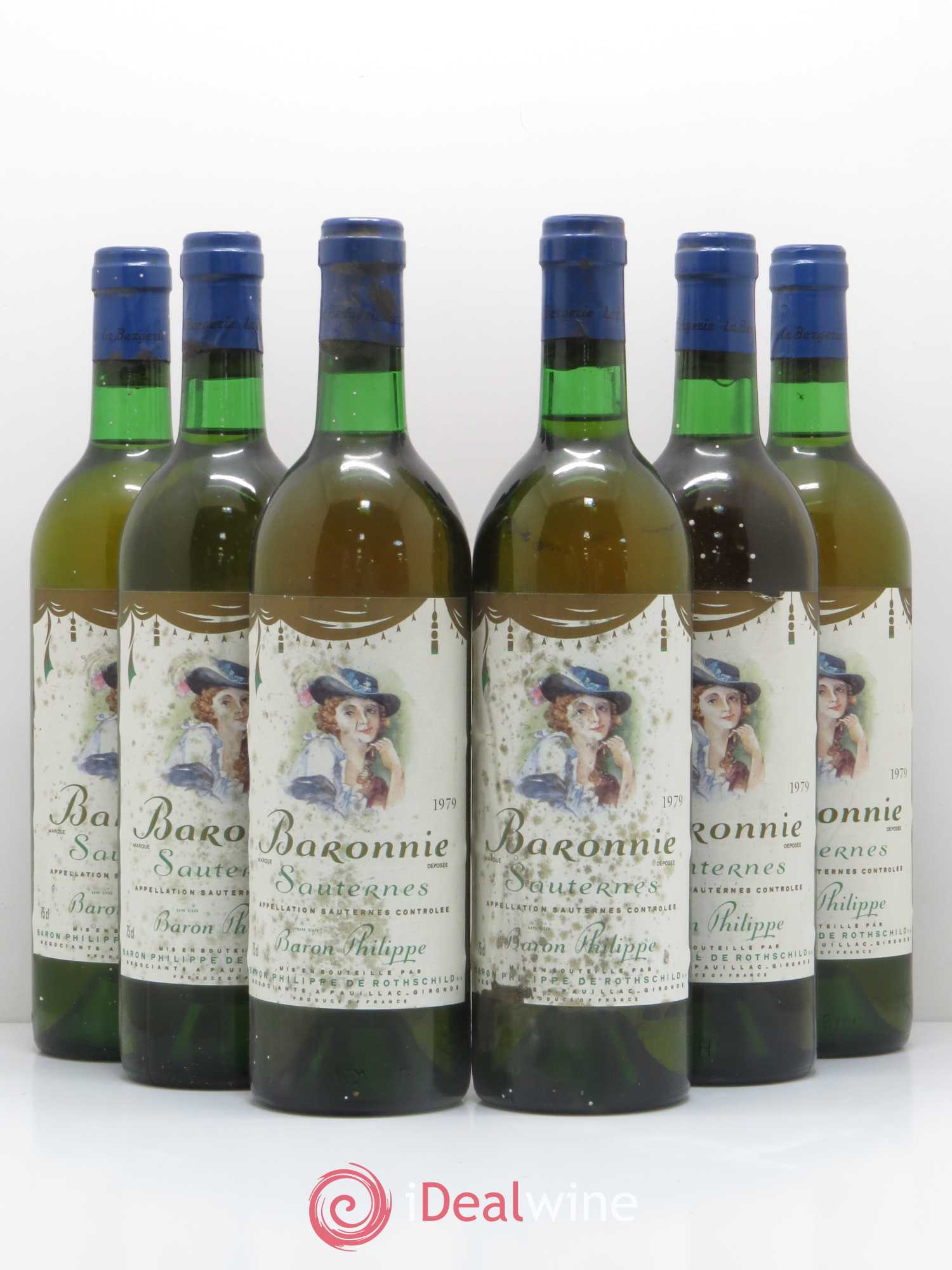 Sauternes Baronnie Baron Philippe (sans prix de réserve) 1979 - Lotto di 6 bottiglie - 0