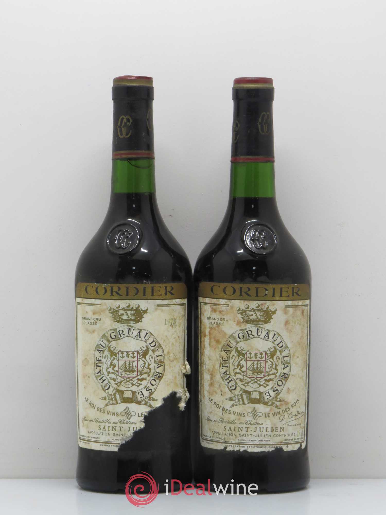 Château Gruaud Larose 2ème Grand Cru Classé (sans prix de réserve) 1978 - Lot de 5 bouteilles - 2