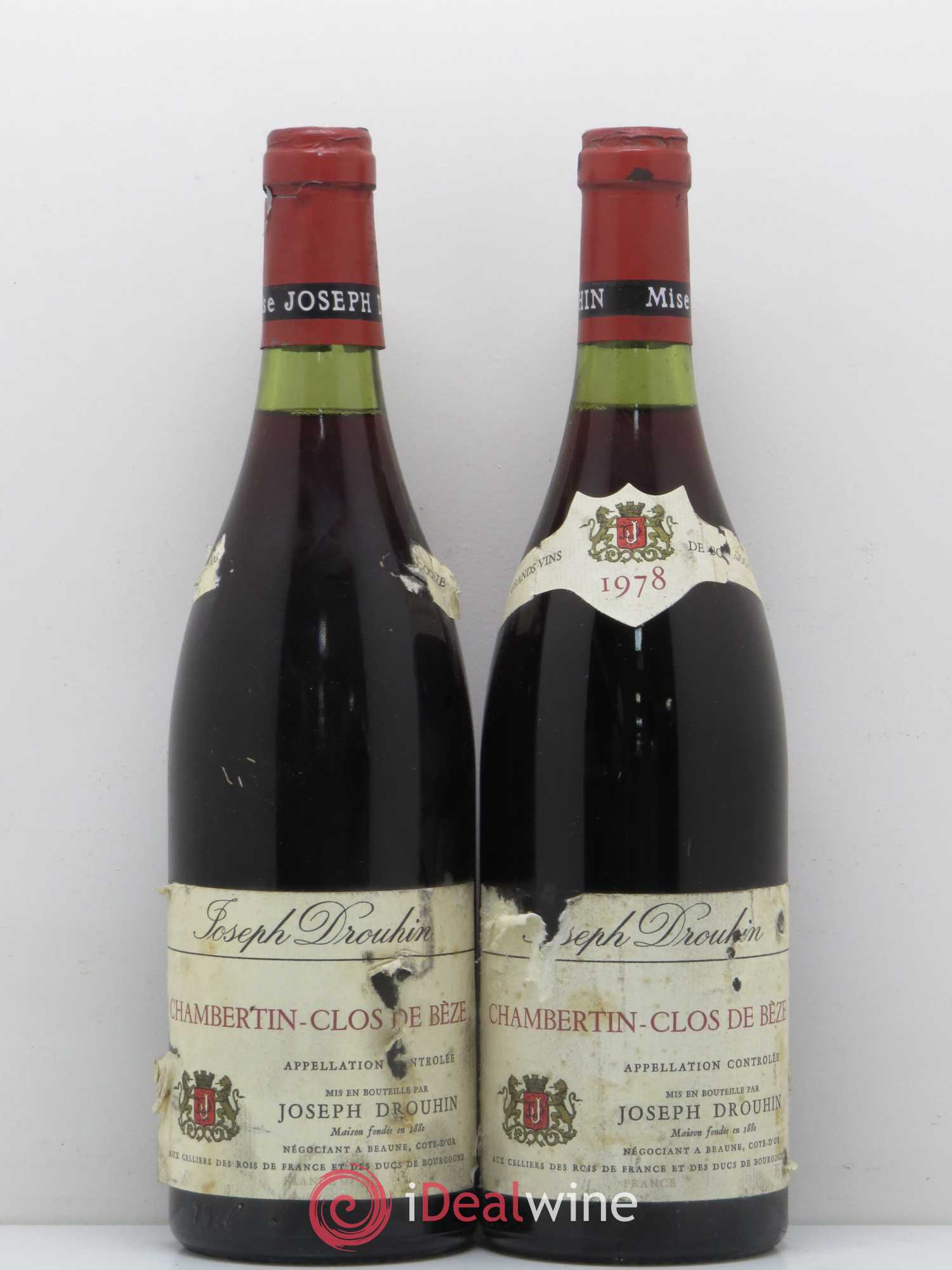 Chambertin Clos de Bèze Grand Cru Joseph Drouhin 1978 - Lot de 2 bouteilles - 0