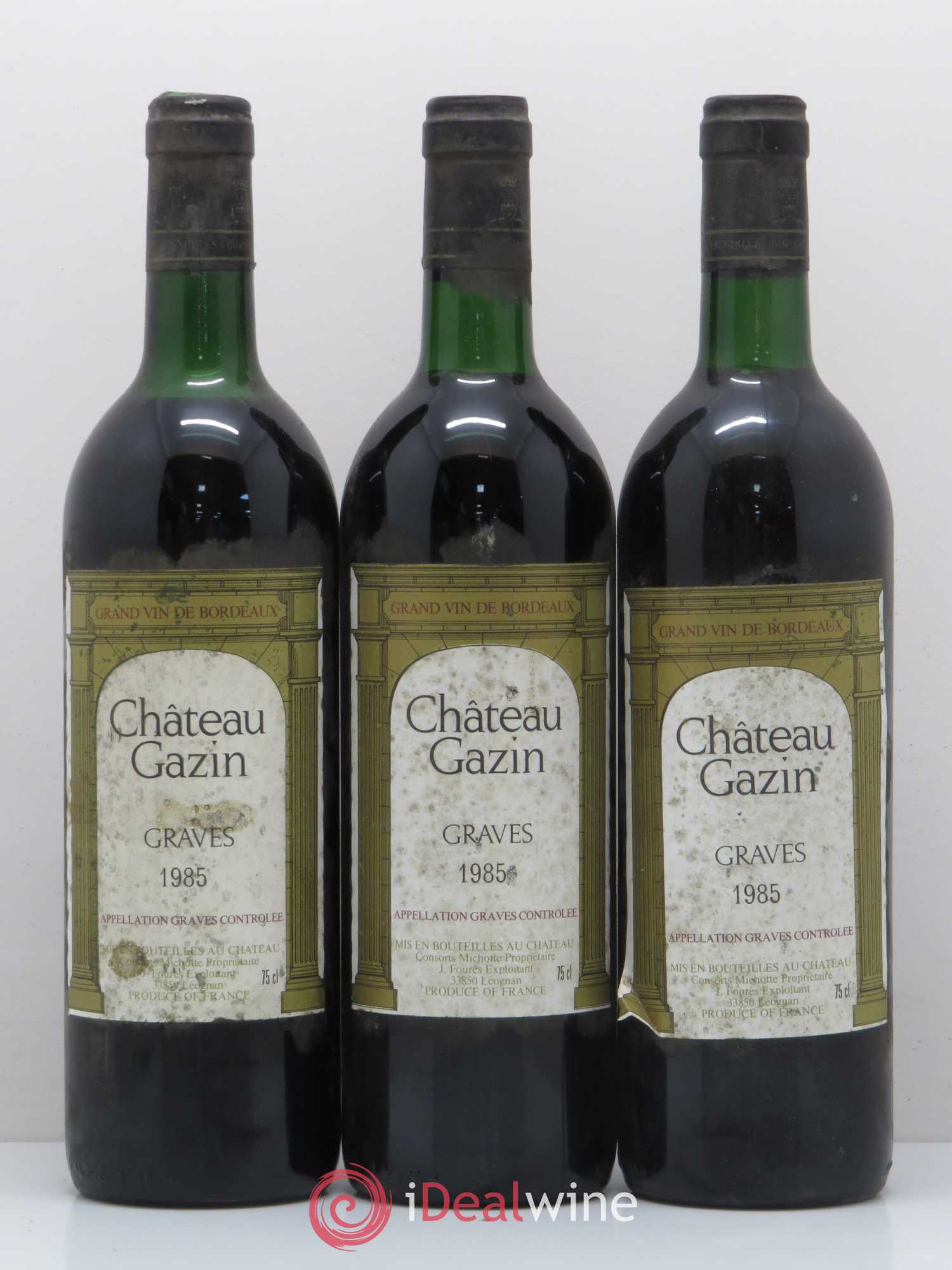 Graves Chateau Gazin (sans prix de réserve) 1985 - Posten von 12 Flaschen - 1