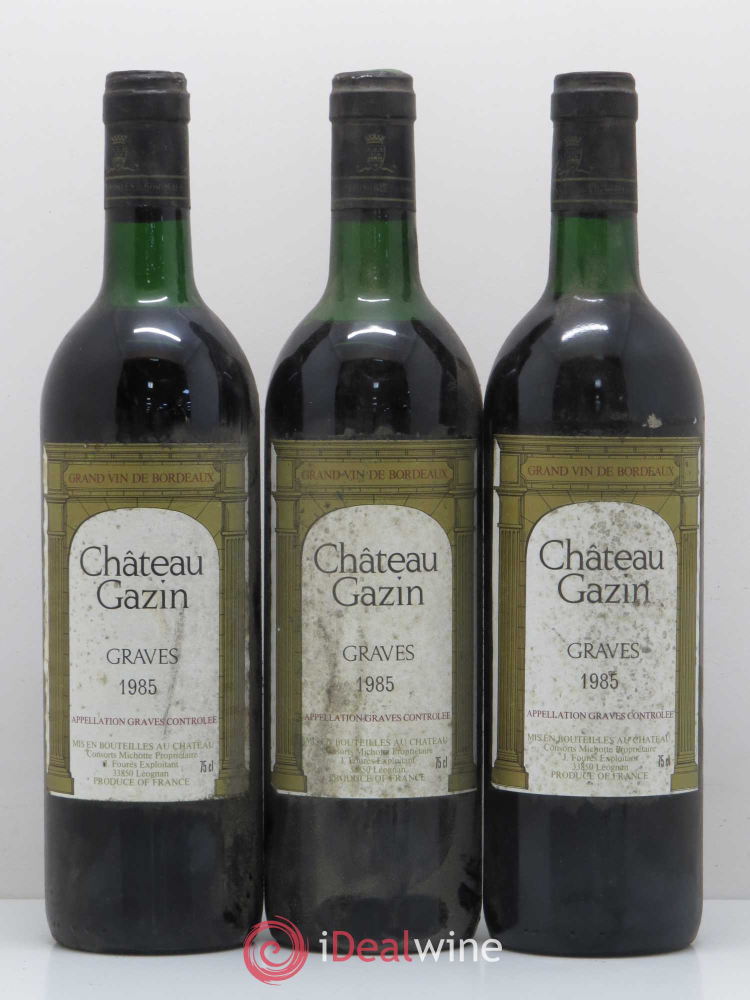 Graves Chateau Gazin (sans prix de réserve) 1985 - Posten von 12 Flaschen - 3