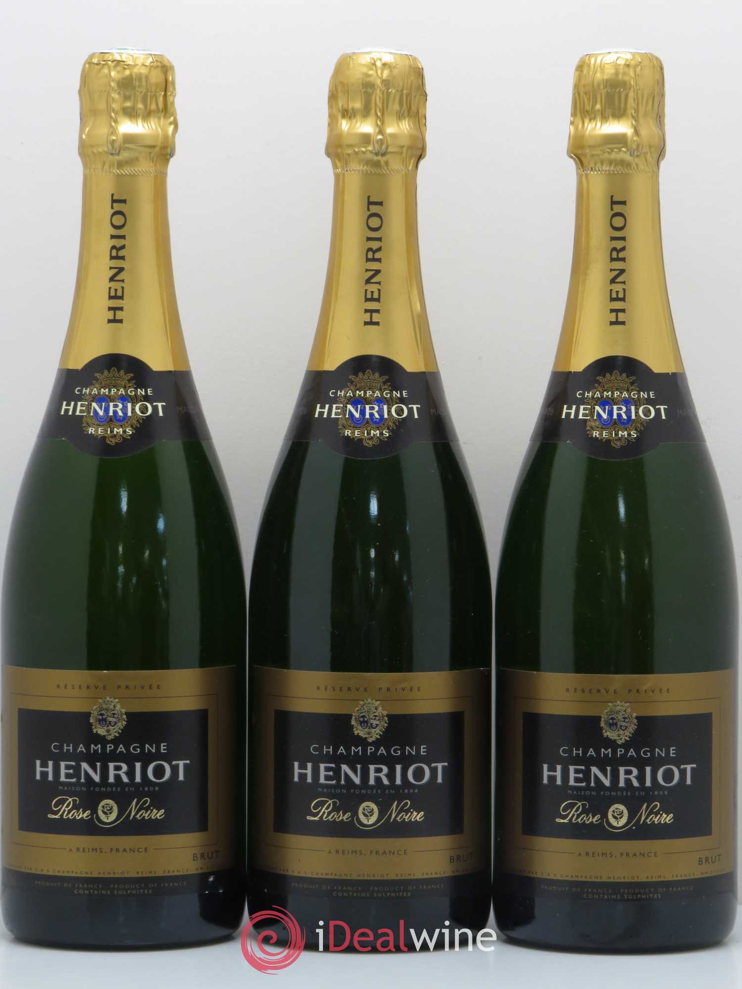 Champagne Rose noire Henriot (sans prix de réserve) - Posten von 6 Flaschen - 2