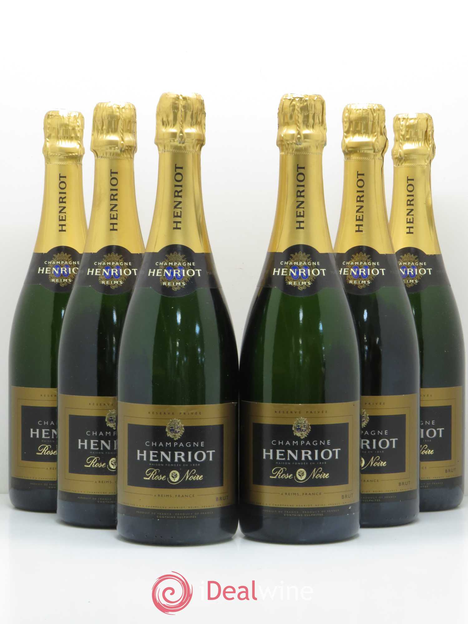 Champagne Rose noire Henriot (sans prix de réserve) - Posten von 6 Flaschen - 0