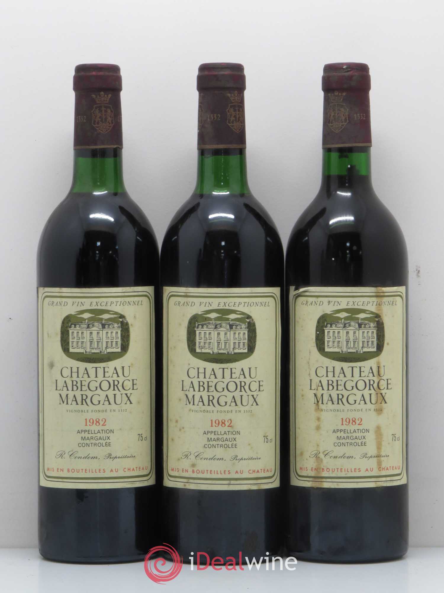 Château Labegorce Cru Bourgeois (sans prix de réserve) 1982 - Lot de 6 bouteilles - 1