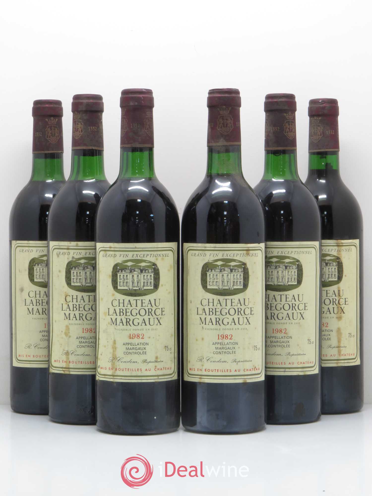 Château Labegorce Cru Bourgeois (sans prix de réserve) 1982 - Lot de 6 bouteilles - 0