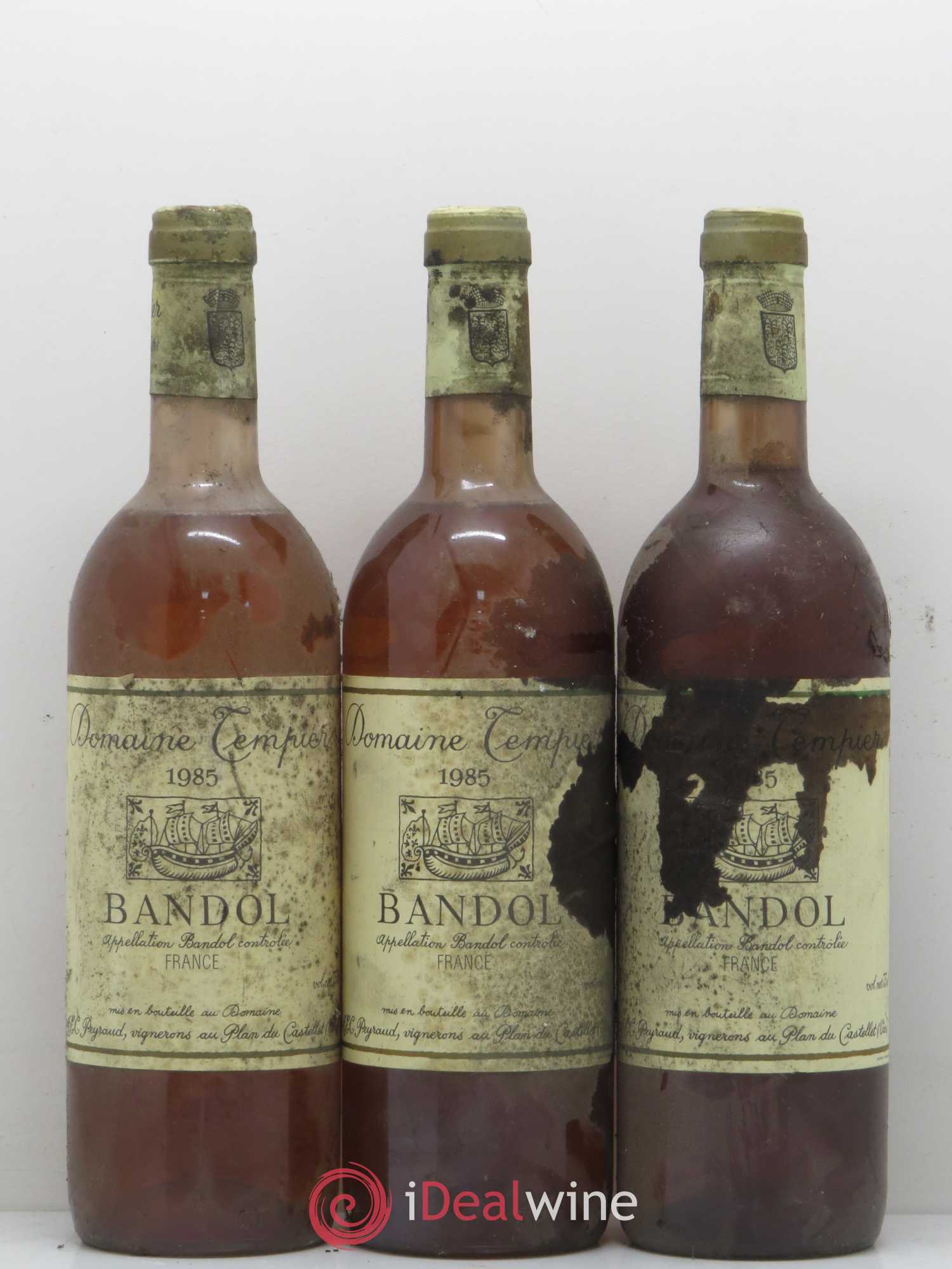 Bandol Domaine Tempier Famille Peyraud (sans prix de réserve) 1985 - Lot de 3 bouteilles - 0