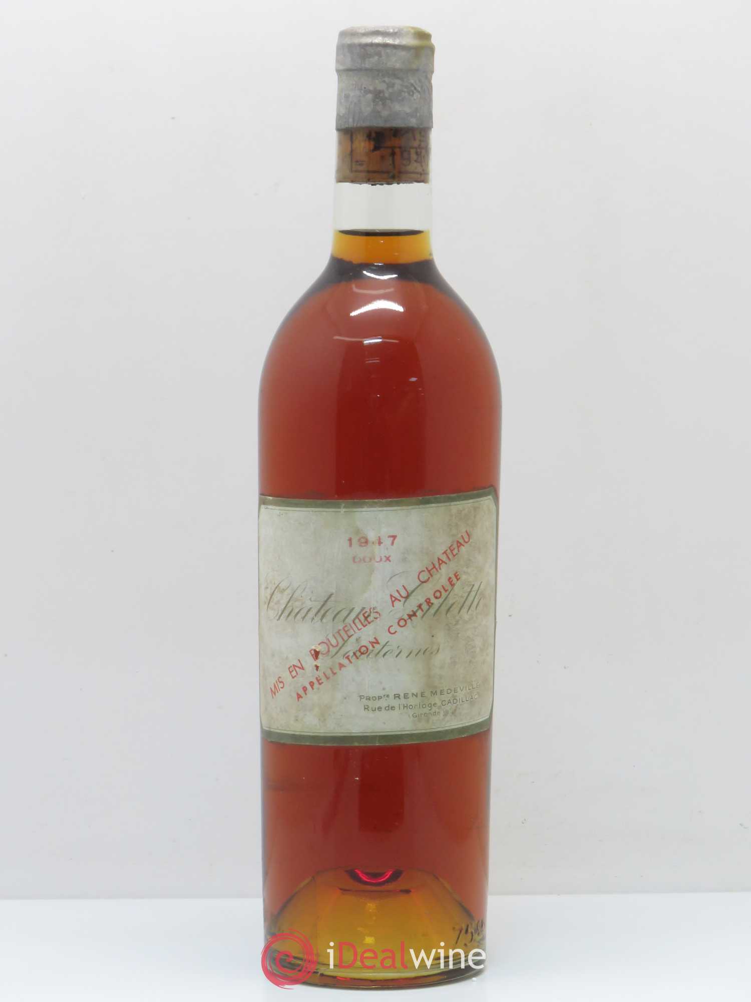 Château Gilette 1947 - Lotto di 1 bottiglia - 0