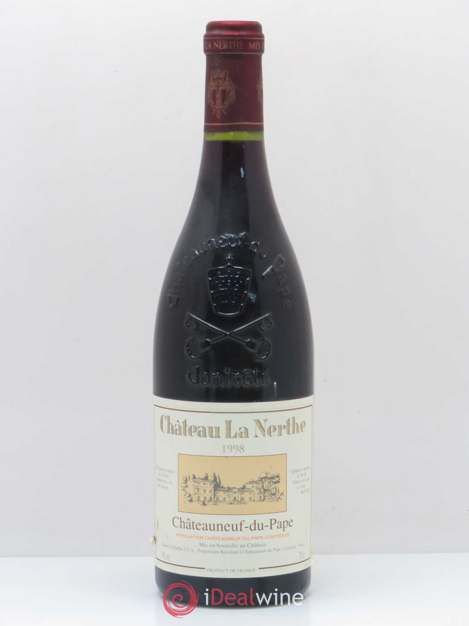 Châteauneuf-du-Pape Château la Nerthe Famille Richard 1998 - Lot de 1 bouteille - 0