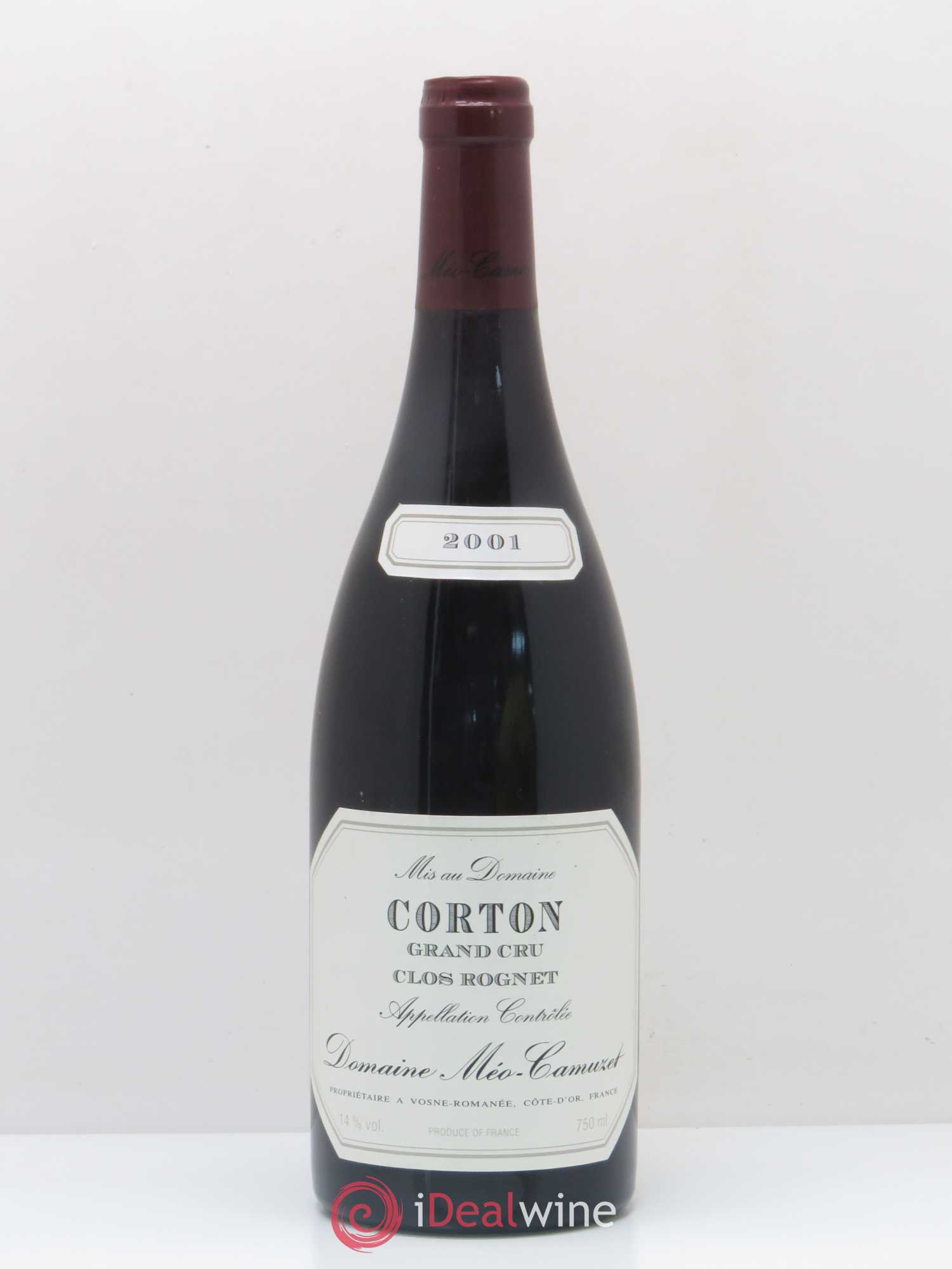 Corton Grand Cru Clos Rognet Méo-Camuzet (Domaine) 2001 - Lot de 1 bouteille - 0