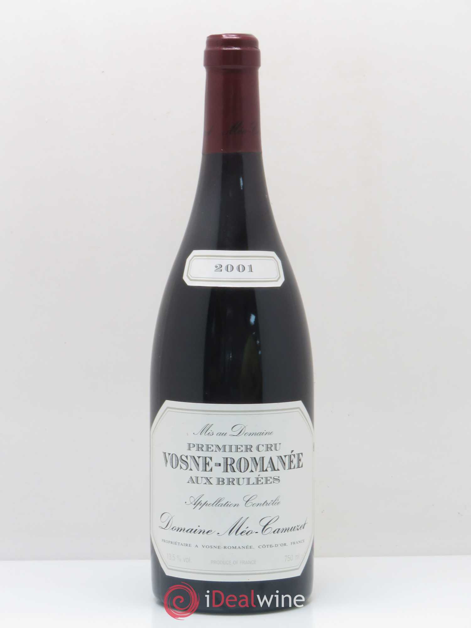 Vosne-Romanée 1er Cru Aux Brûlées Méo-Camuzet (Domaine) 2001 - Lot de 1 bouteille - 0