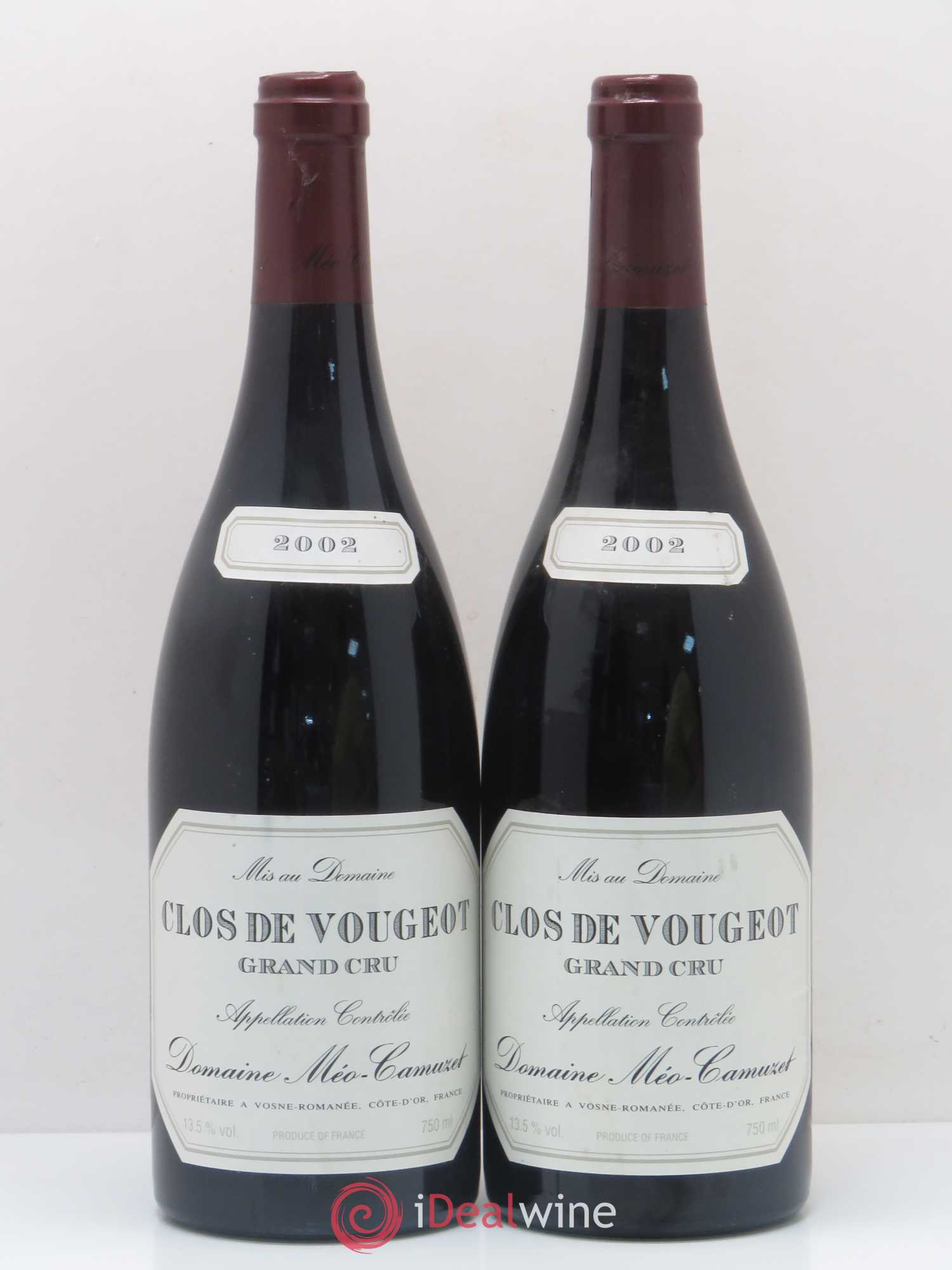 Clos de Vougeot Grand Cru Méo-Camuzet (Domaine) 2002 - Lot de 2 bouteilles - 0