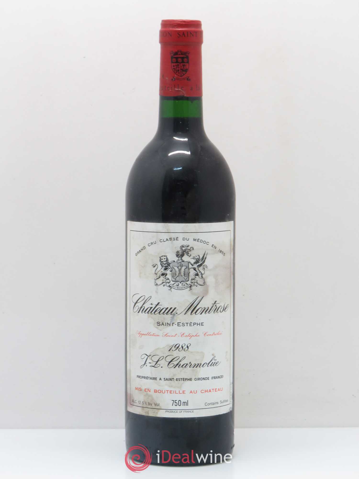 Château Montrose 2ème Grand Cru Classé 1988 - Lot de 1 bouteille - 0