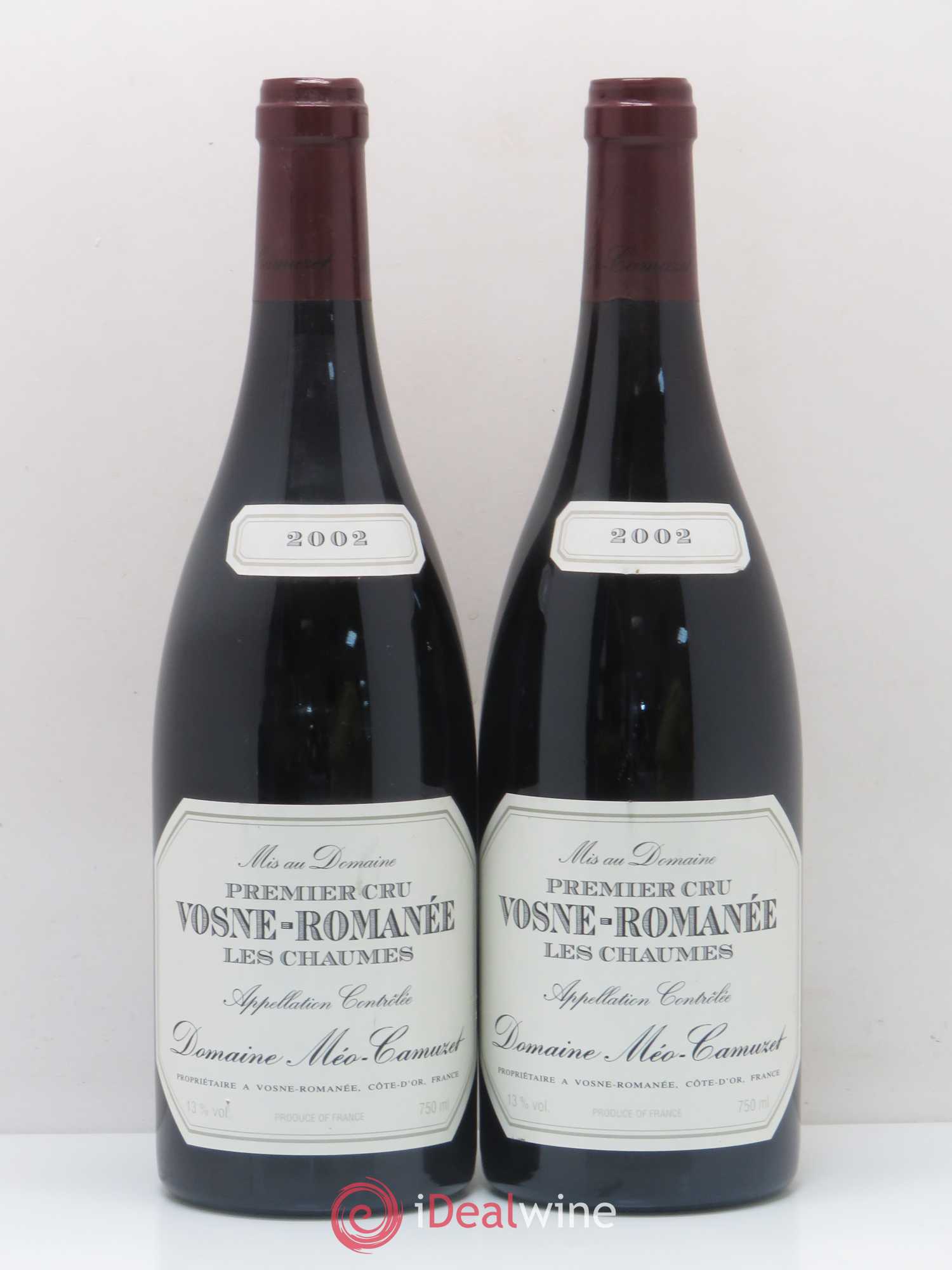 Vosne-Romanée 1er Cru Les Chaumes Méo-Camuzet (Domaine) 2002 - Lot de 2 bouteilles - 0