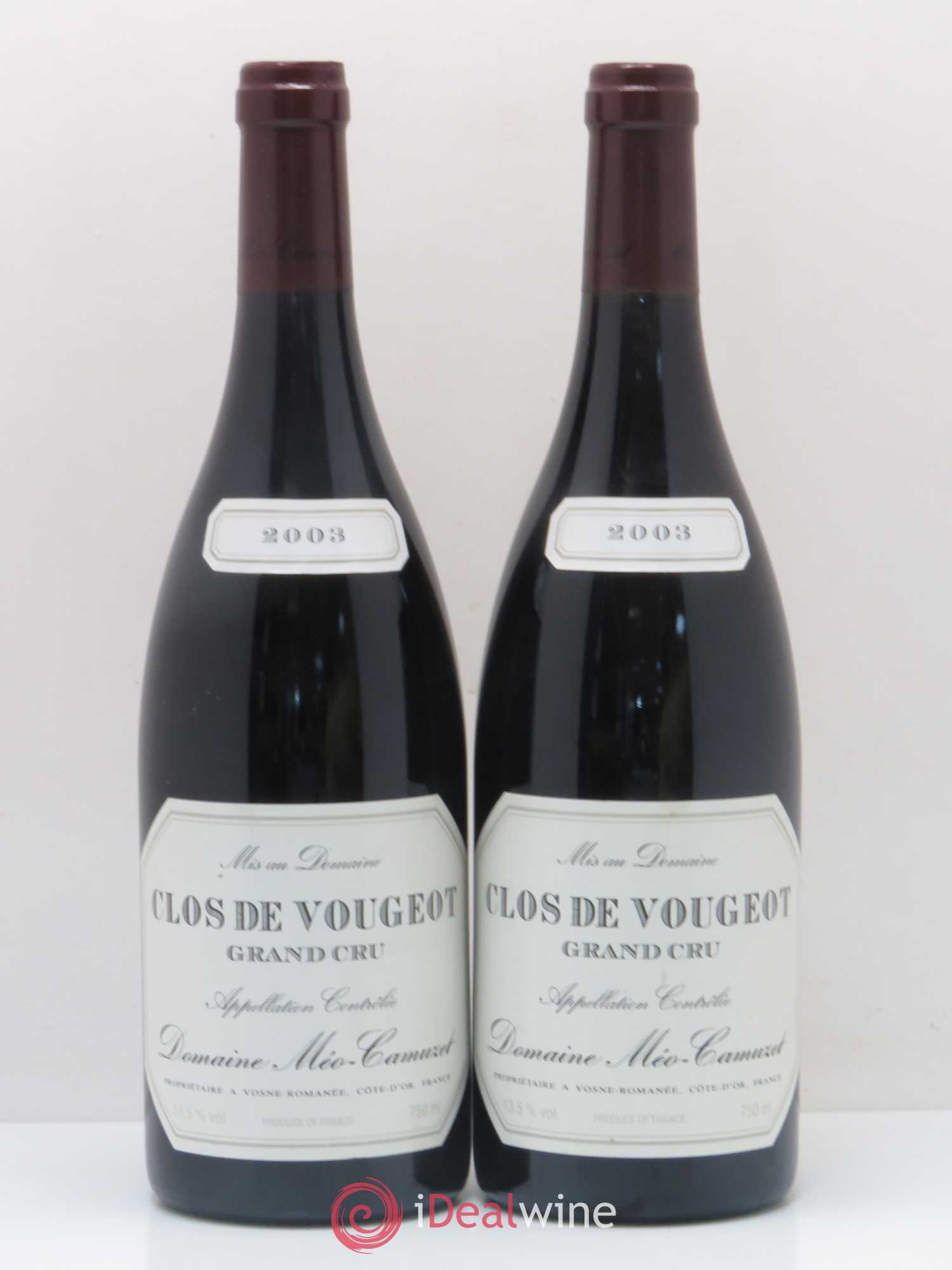 Clos de Vougeot Grand Cru Méo-Camuzet (Domaine) 2003 - Lot de 2 bouteilles - 0