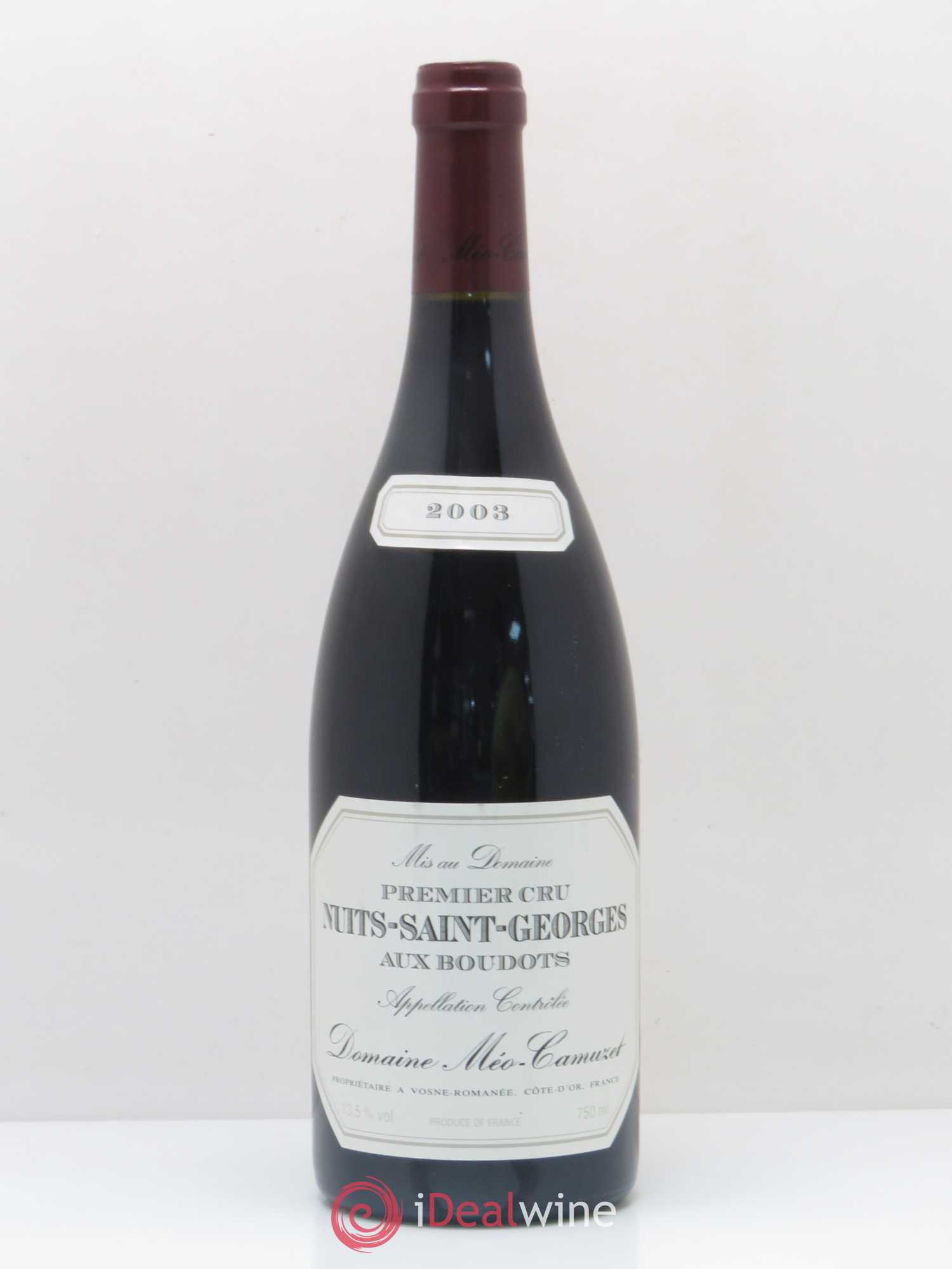 Nuits-Saint-Georges 1er Cru Aux Boudots Méo-Camuzet (Domaine) 2003 - Lot de 1 bouteille - 0