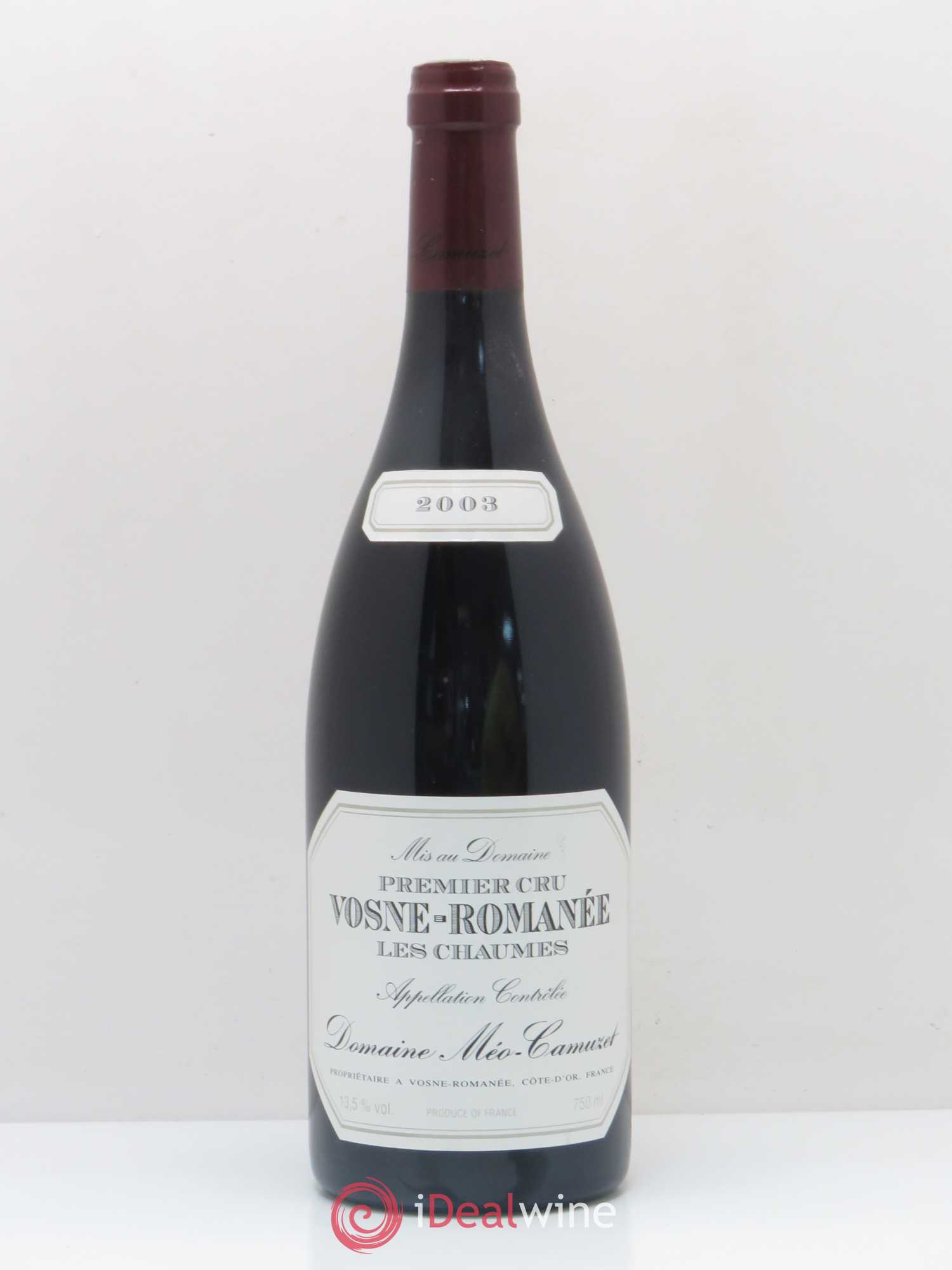 Vosne-Romanée 1er Cru Les Chaumes Méo-Camuzet (Domaine) 2003 - Lot de 1 bouteille - 0