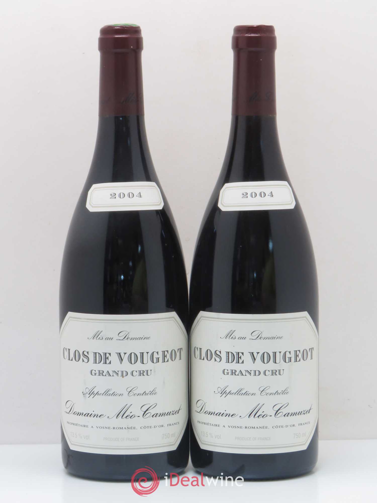 Clos de Vougeot Grand Cru Méo-Camuzet (Domaine) 2004 - Lot de 2 bouteilles - 0
