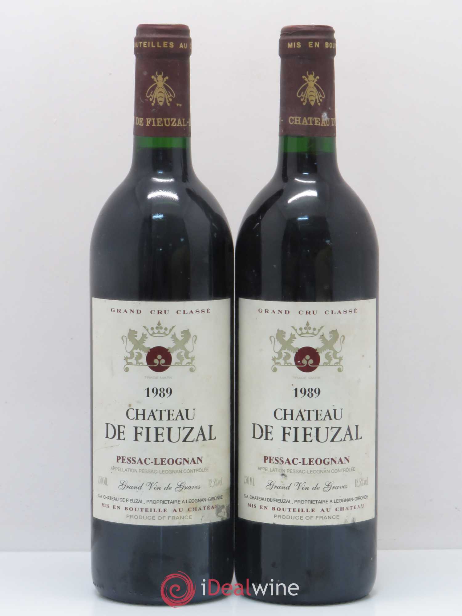 Château de Fieuzal Cru Classé de Graves 1989 - Lot de 2 bouteilles - 0