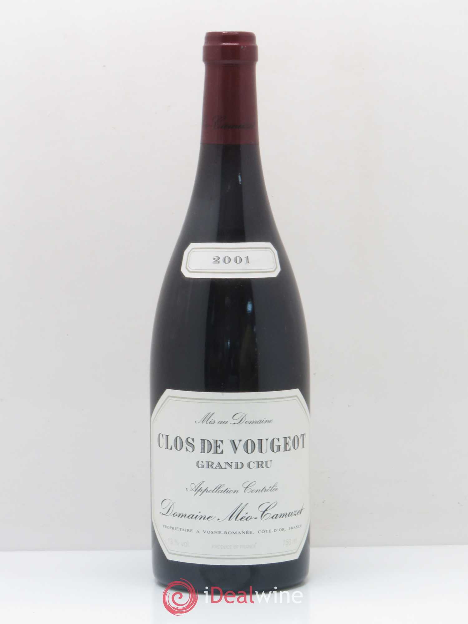 Clos de Vougeot Grand Cru Méo-Camuzet (Domaine) 2001 - Lot de 1 bouteille - 0