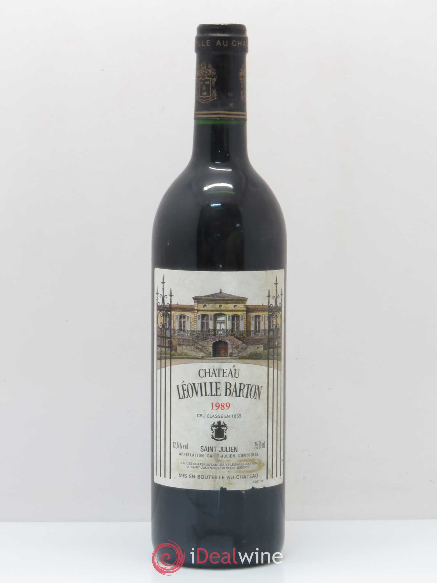 Château Léoville Barton 2ème Grand Cru Classé 1989 - Lot de 1 bouteille - 0
