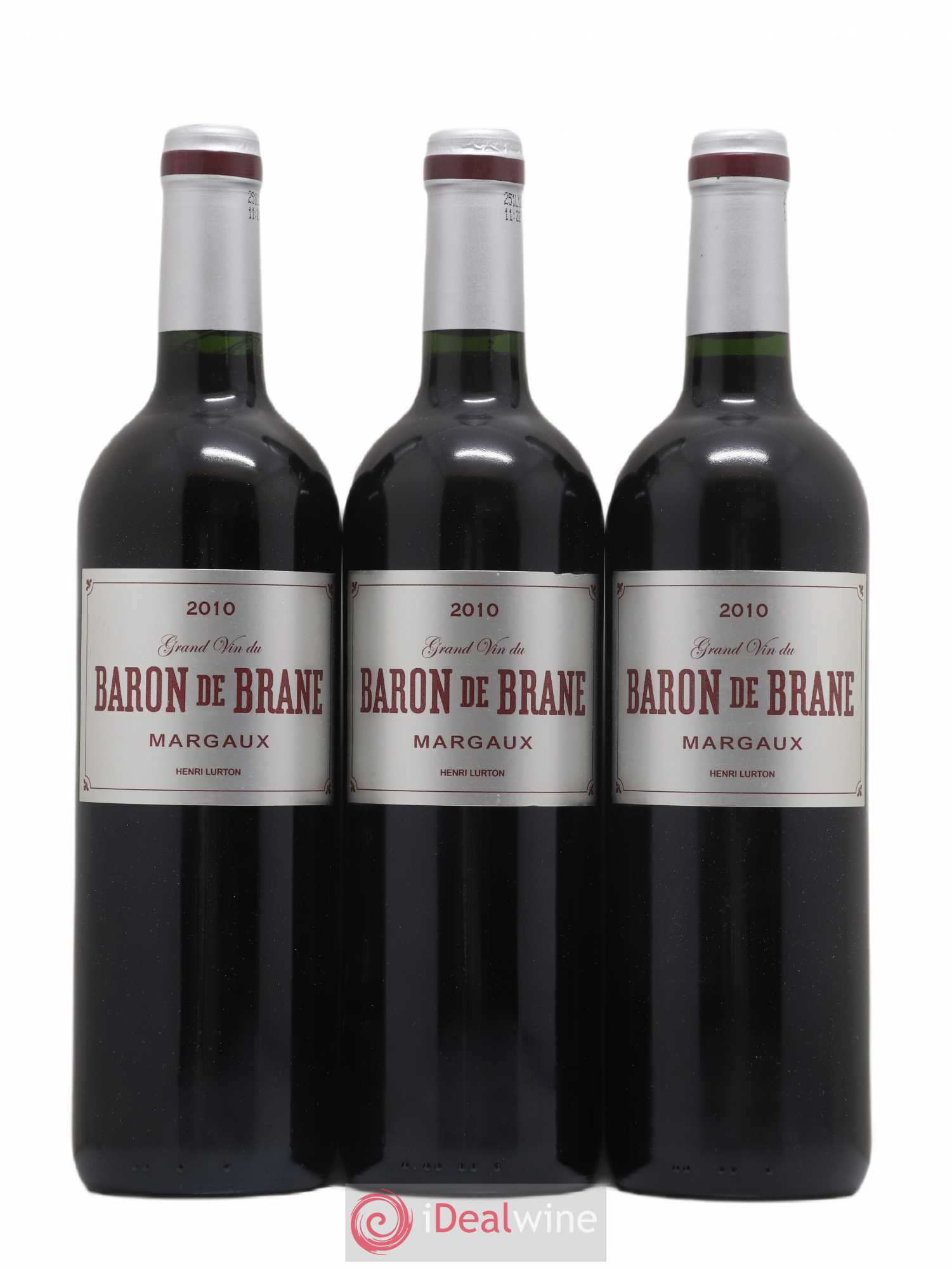 Baron de Brane Second Vin (sans prix de réserve) 2010 - Lot de 3 bouteilles - 0