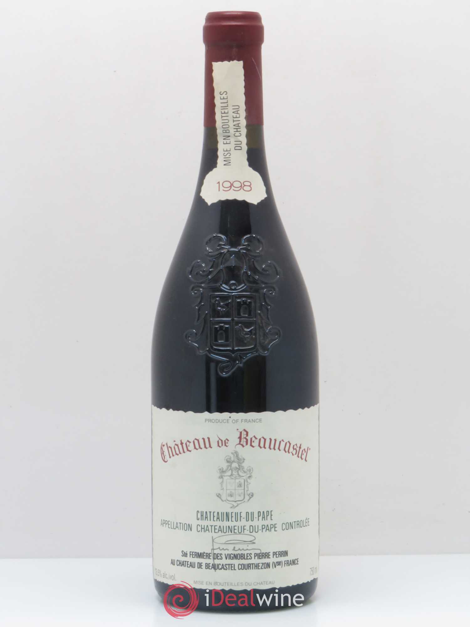 Châteauneuf-du-Pape Château de Beaucastel Famille Perrin 1998 - Lot de 1 bouteille - 0