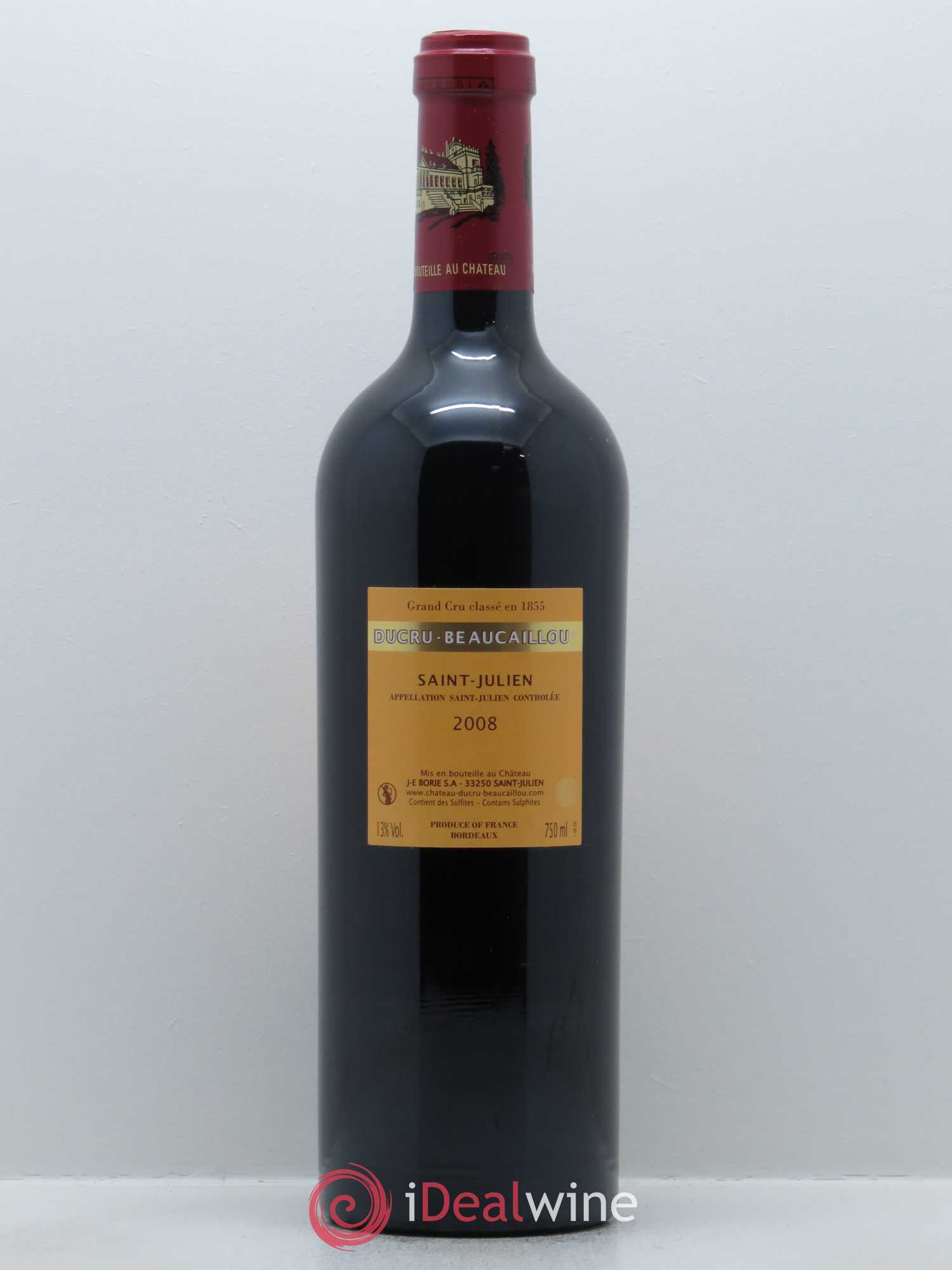 Château Ducru Beaucaillou 2ème Grand Cru Classé 2008 - Lot de 1 bouteille - 1