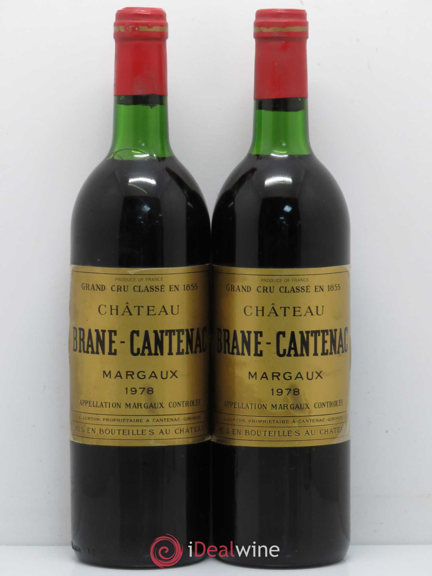 Château Brane Cantenac 2ème Grand Cru Classé 1978 - Lot de 2 bouteilles - 0