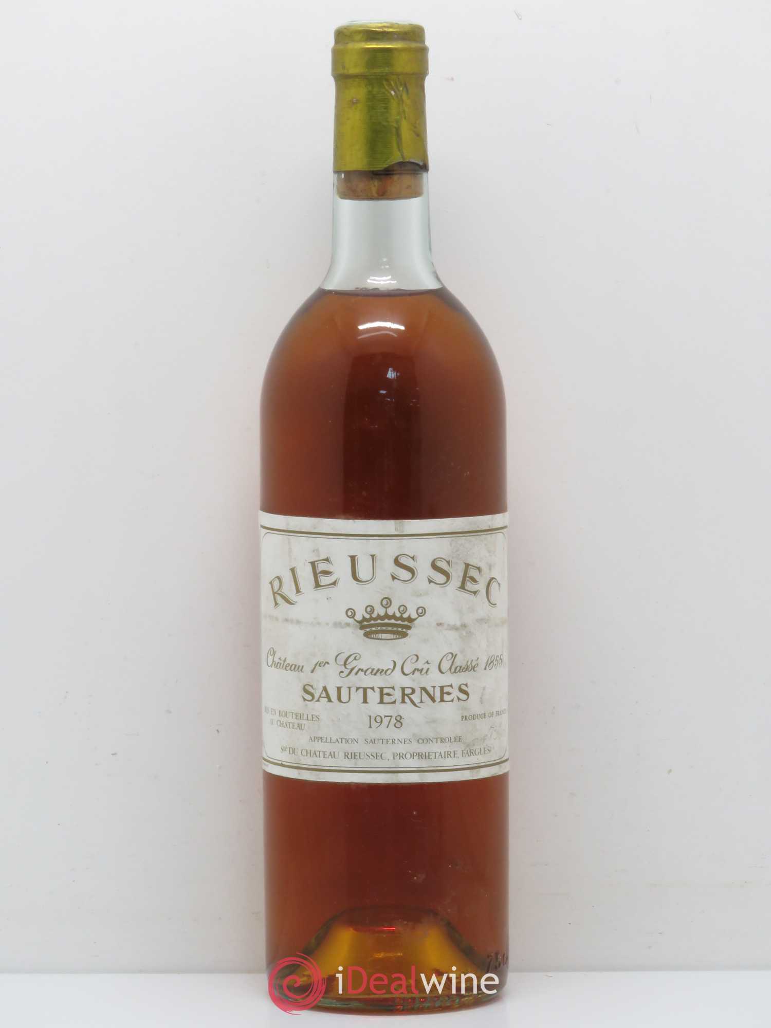 Château Rieussec 1er Grand Cru Classé 1978 - Posten von 1 Flasche - 0