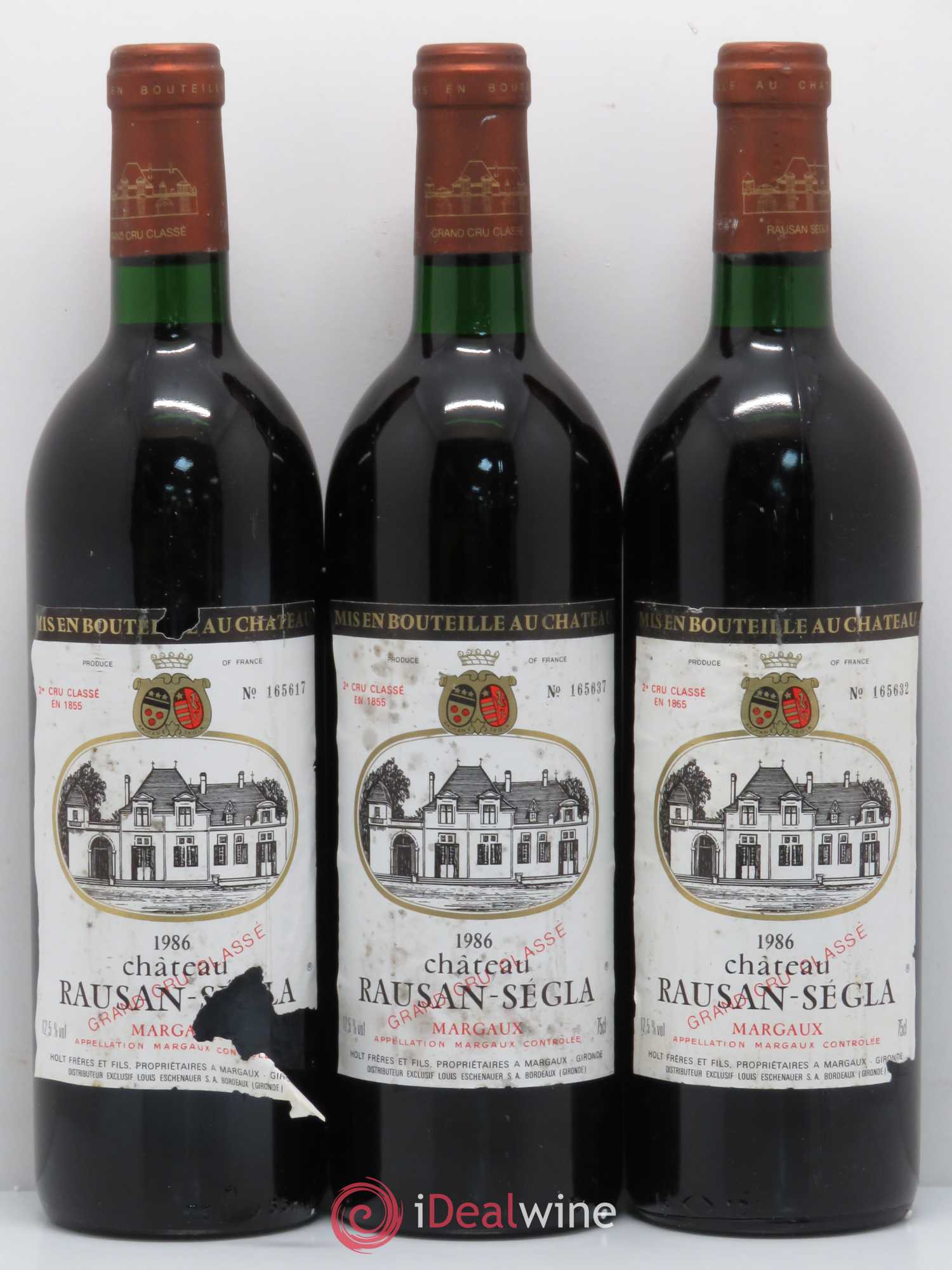 Château Rauzan Ségla Grand Cru Classé 1986 - Lot de 6 bouteilles - 2