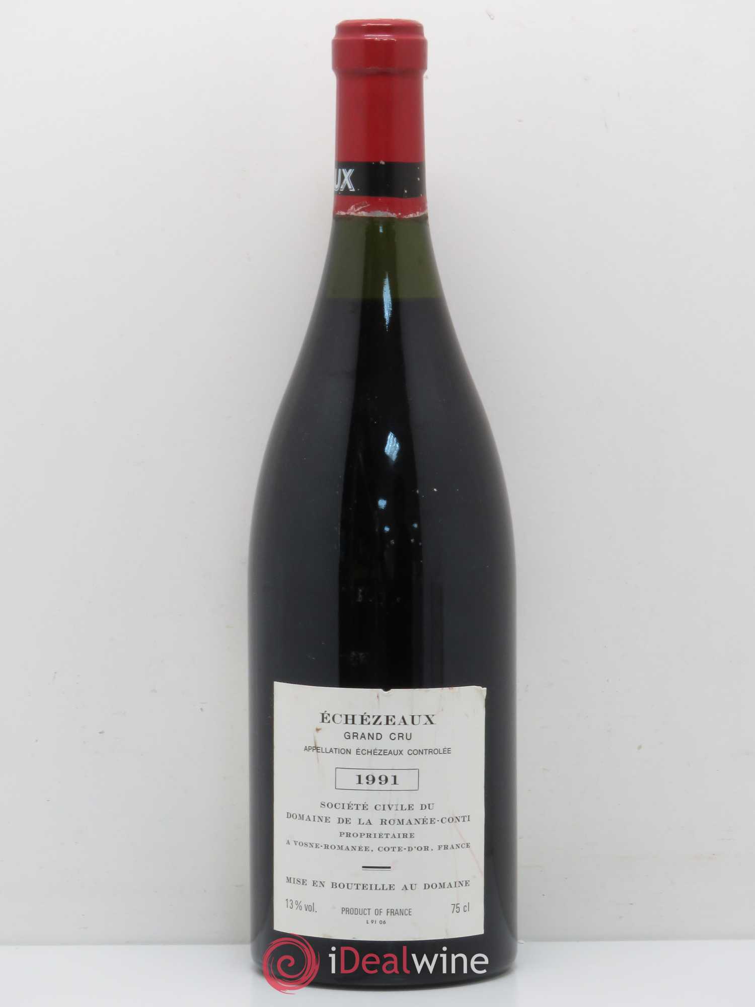 Echezeaux Grand Cru Domaine de la Romanée-Conti 1991 - Lot de 1 bouteille - 1