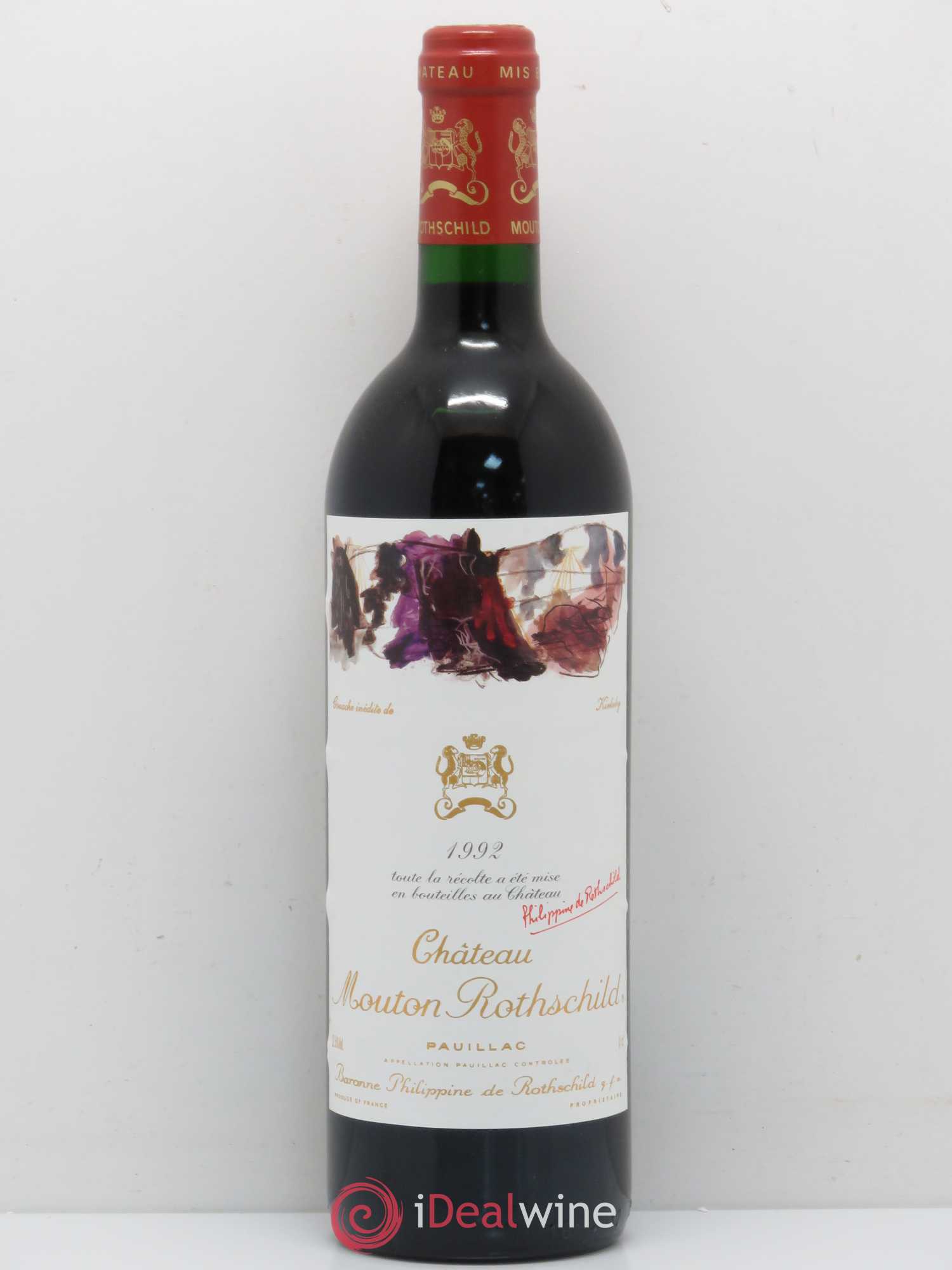 Château Mouton Rothschild 1er Grand Cru Classé 1992 - Lot de 1 bouteille - 0