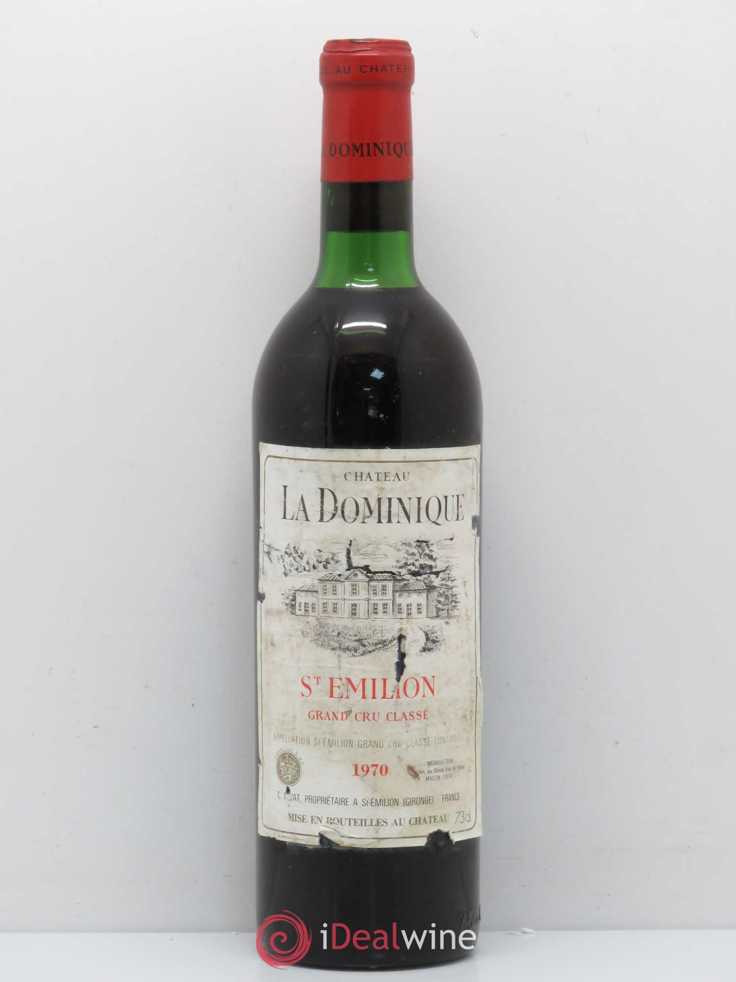 Château la Dominique Grand Cru Classé 1970 - Lot de 1 bouteille - 0