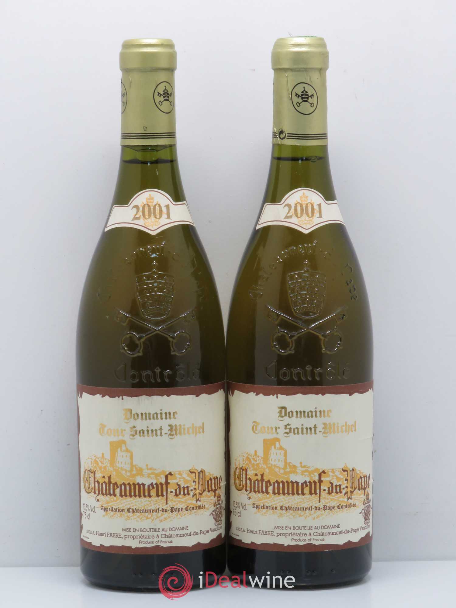 Châteauneuf-du-Pape Domaine Tour St Michel 2001 - Posten von 2 Flaschen - 0