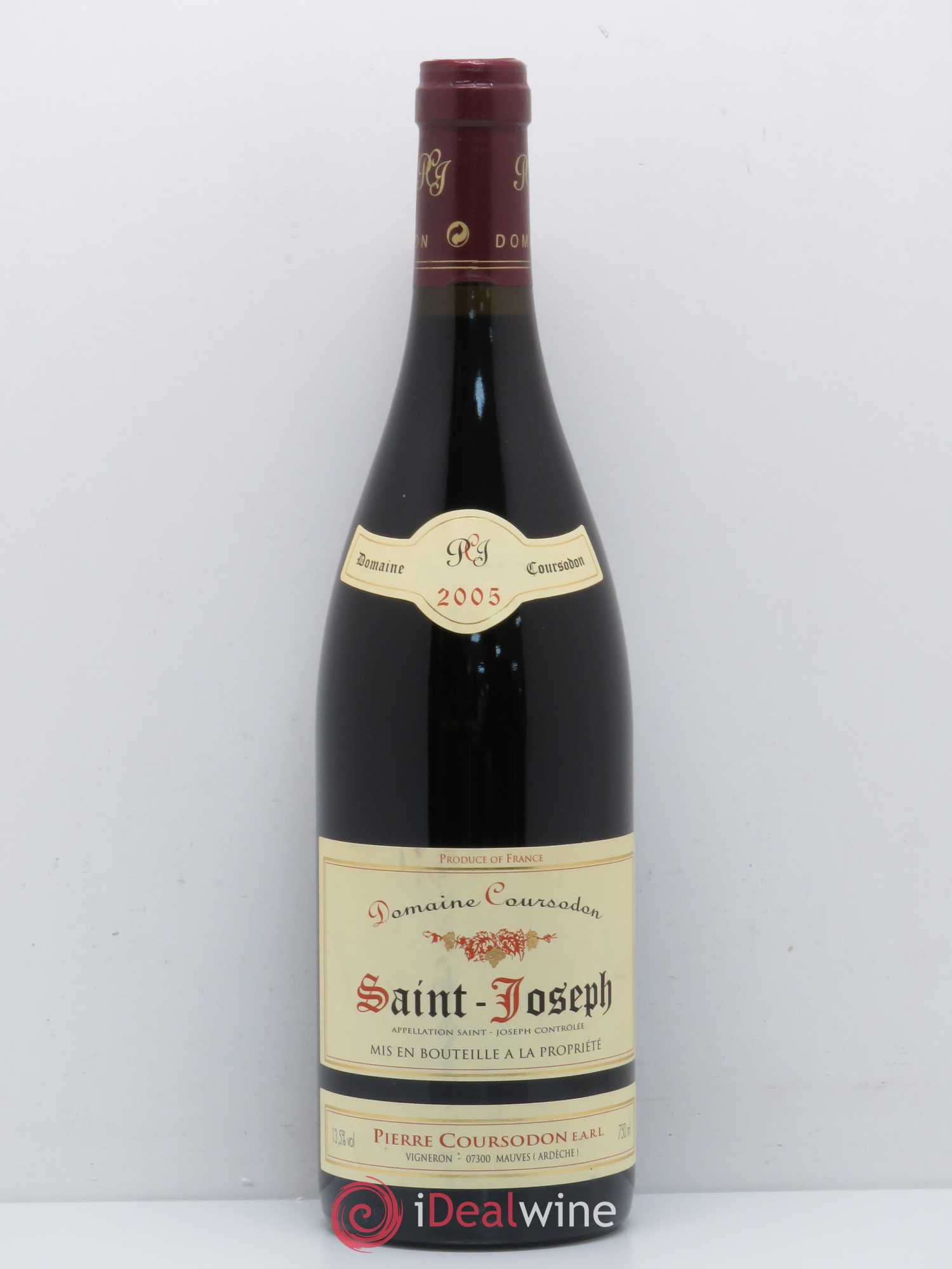 Saint-Joseph Pierre Coursodon 2005 - Lot de 1 bouteille - 0