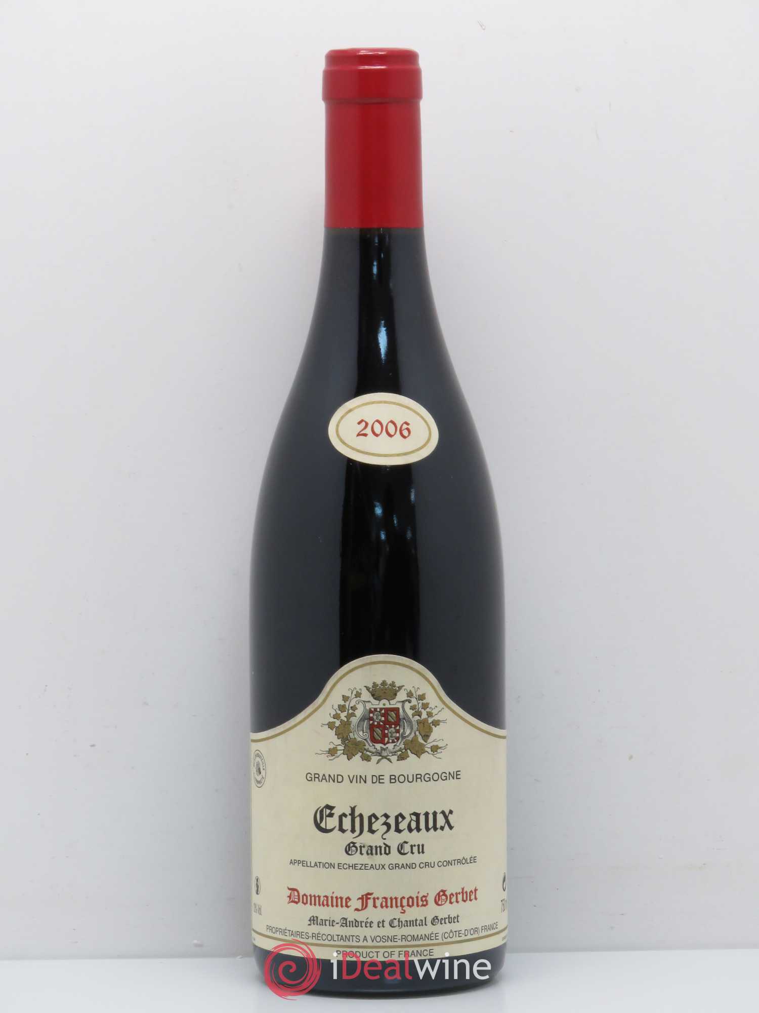 Echezeaux Grand Cru Domaine François Gerbet 2006 - Lot de 1 bouteille - 0