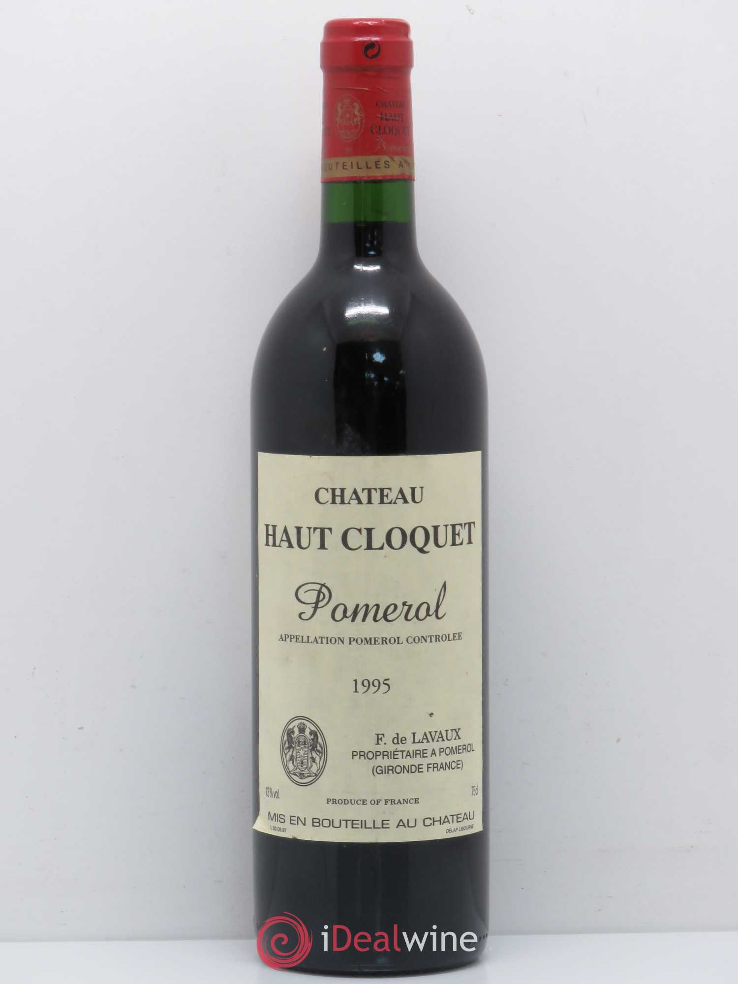 Pomerol Château Haut Cloquet 1995 - Posten von 1 Flasche - 0