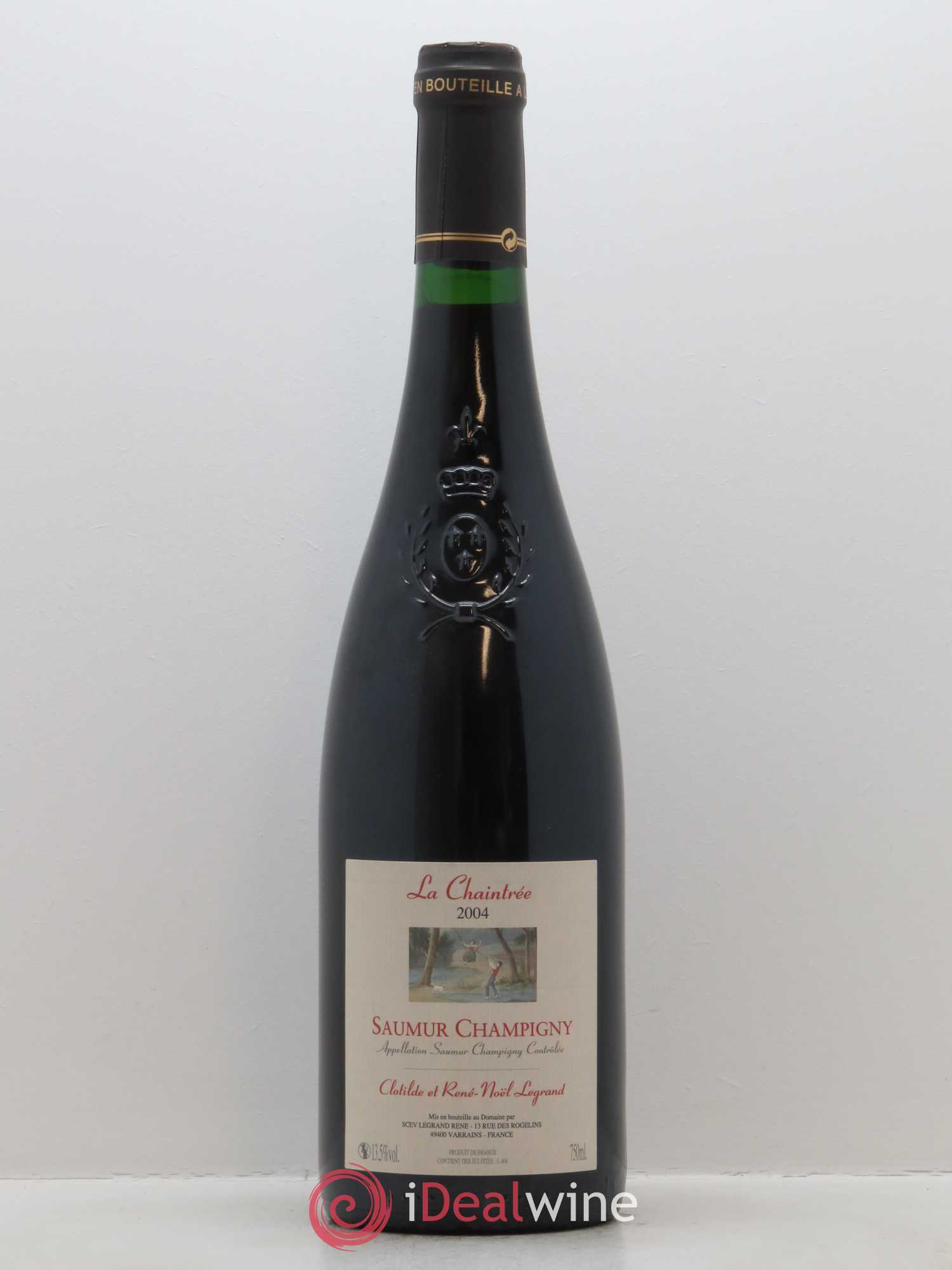 Saumur-Champigny La Chaintrée Clotilde Legrand (anciennement René-Noël Legrand) 2004 - Lot de 1 bouteille - 0