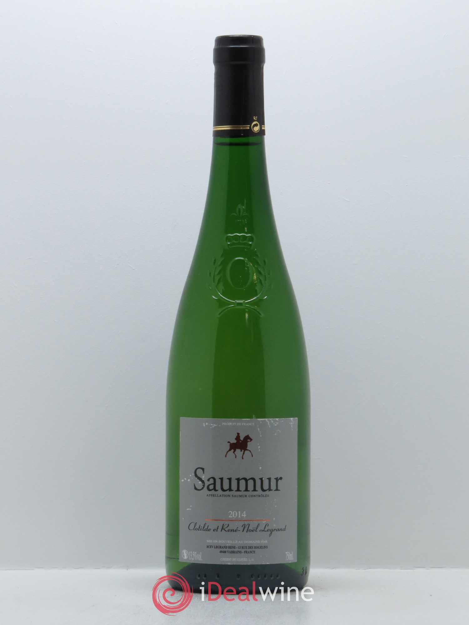 Saumur Clotilde Legrand (anciennement René-Noël Legrand) 2014 - Lot de 1 bouteille - 0