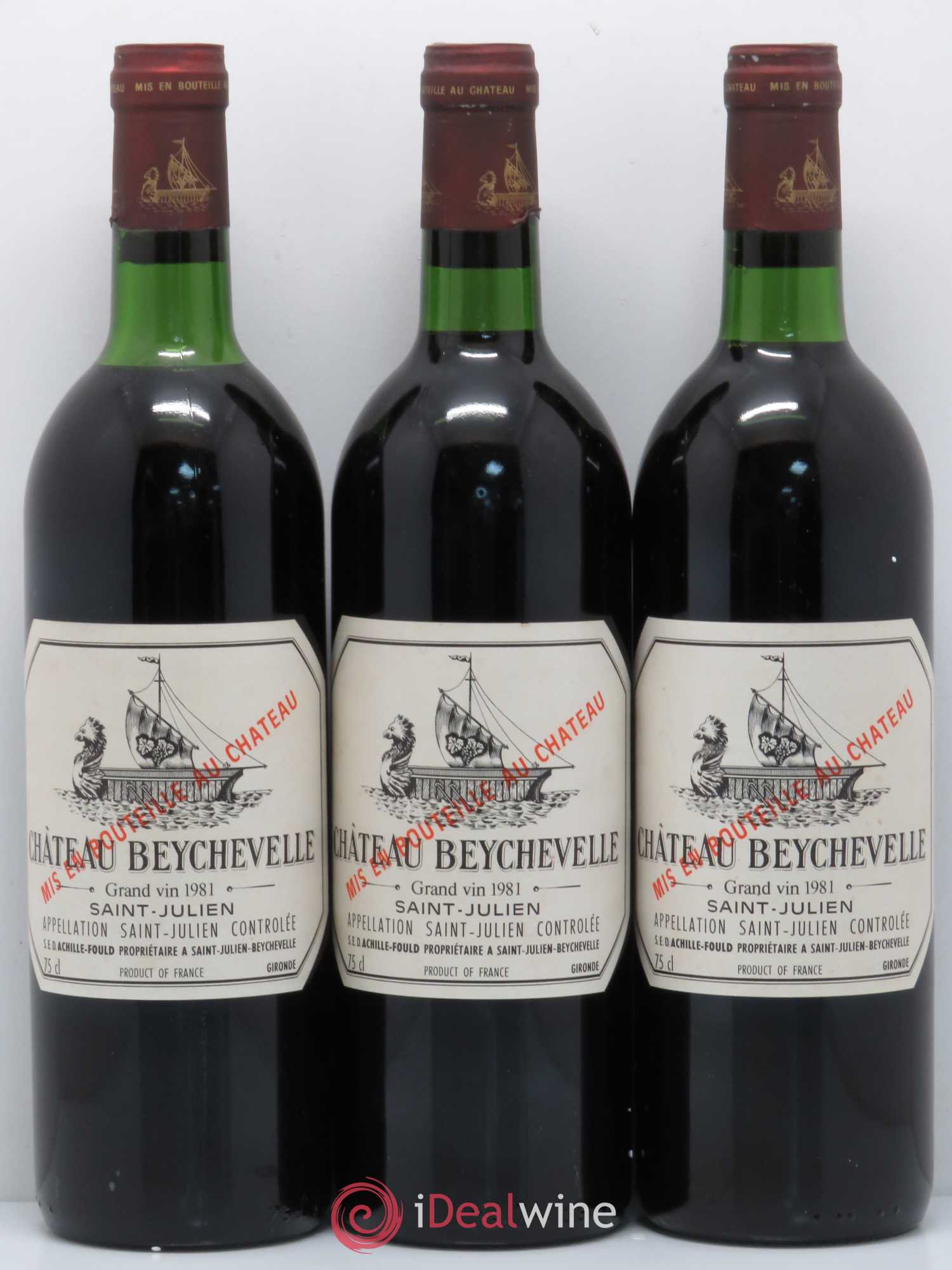 Château Beychevelle 4ème Grand Cru Classé 1981 - Lot de 12 bouteilles - 2