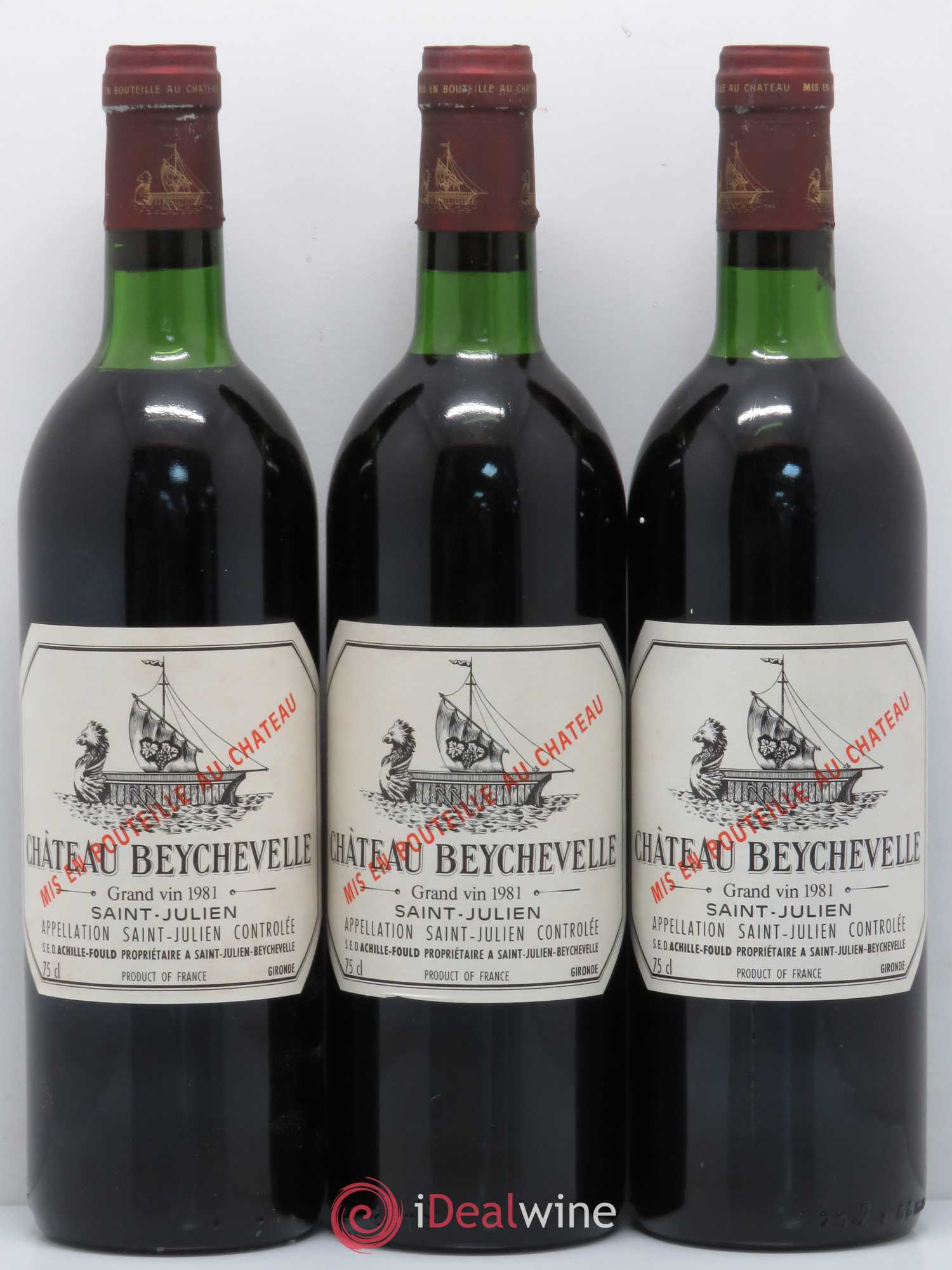 Château Beychevelle 4ème Grand Cru Classé 1981 - Lot de 12 bouteilles - 3