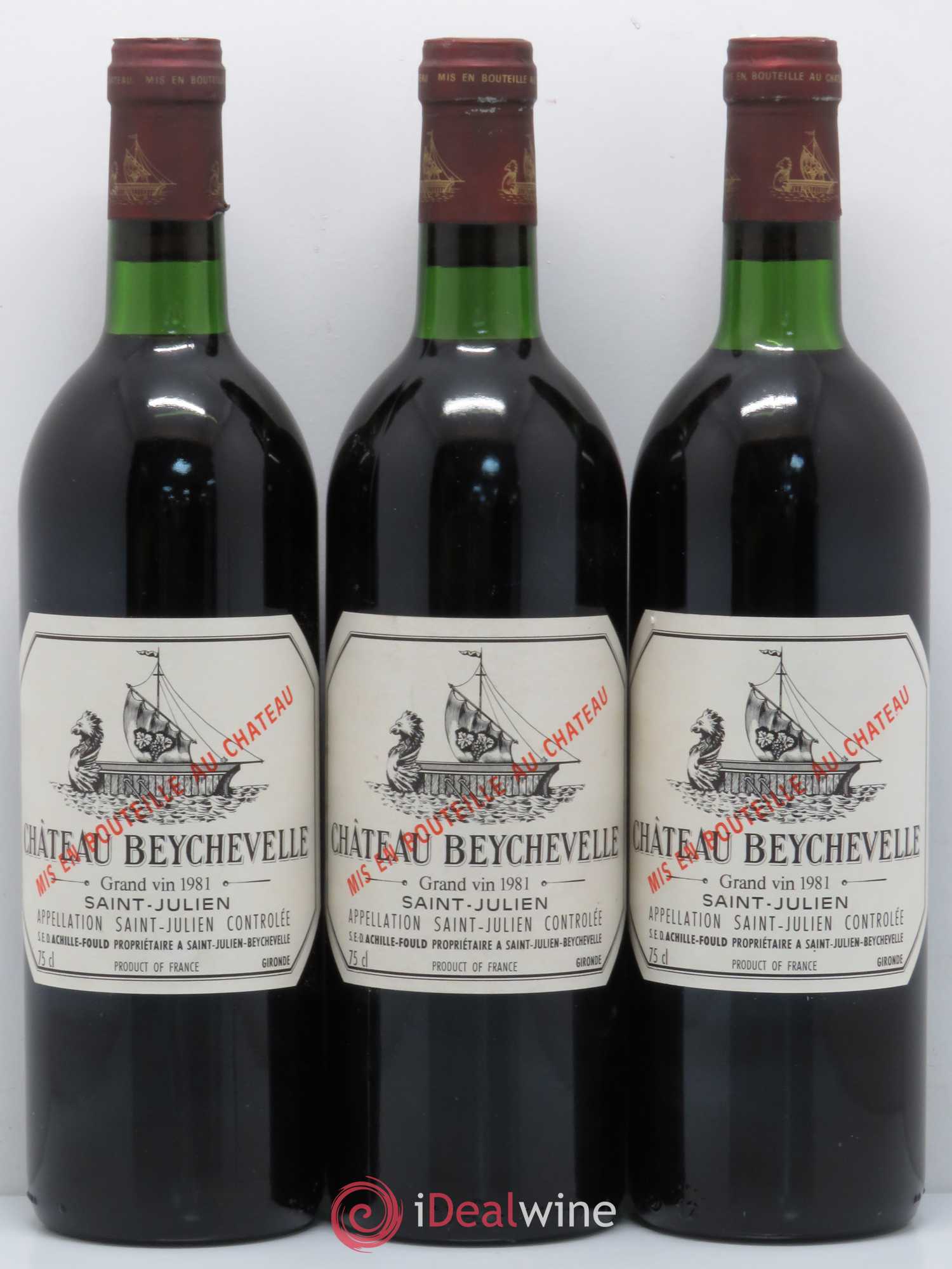 Château Beychevelle 4ème Grand Cru Classé 1981 - Lot de 12 bouteilles - 4