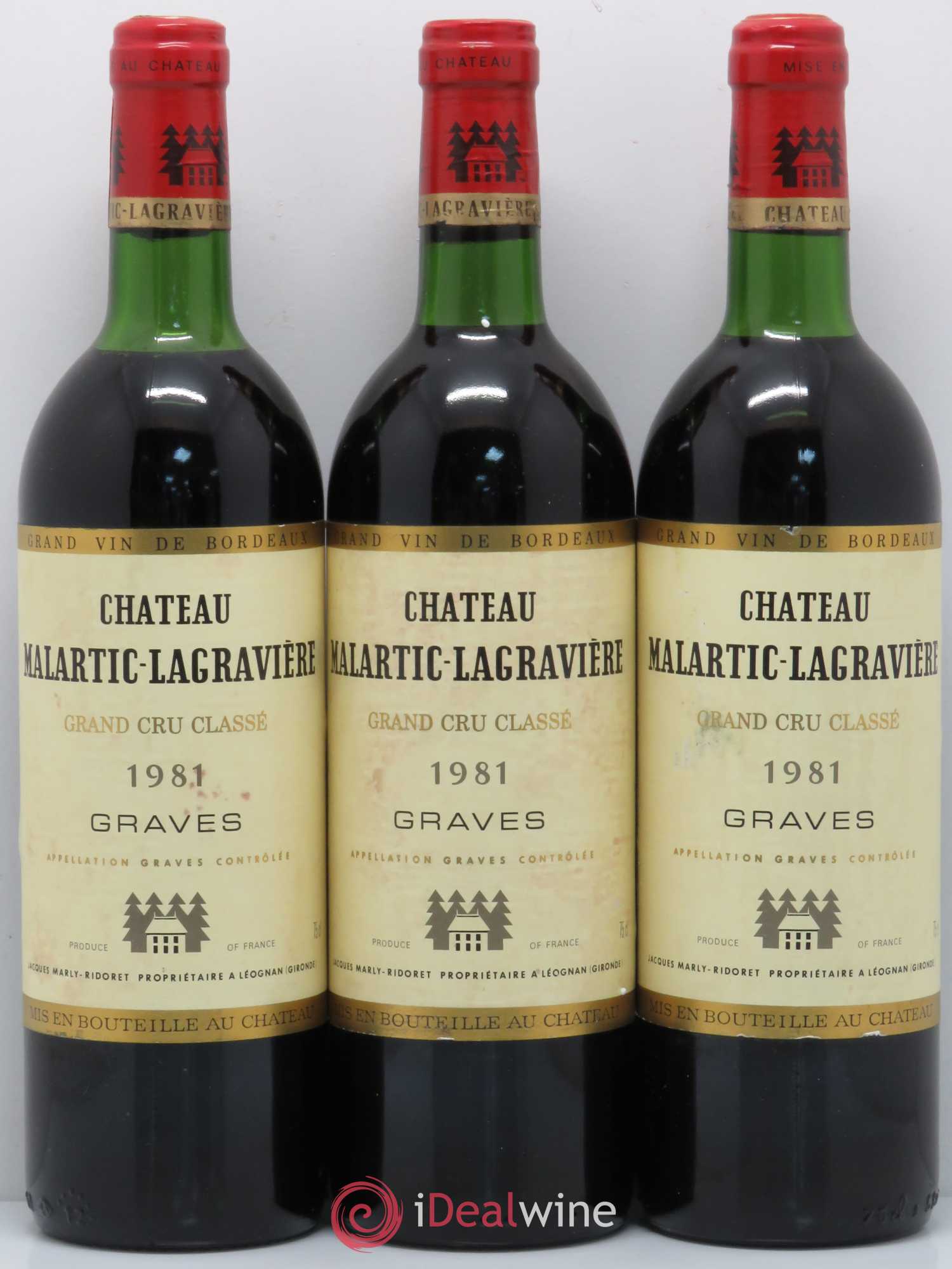 Château Malartic-Lagravière Cru Classé de Graves 1981 - Lot de 12 bouteilles - 2