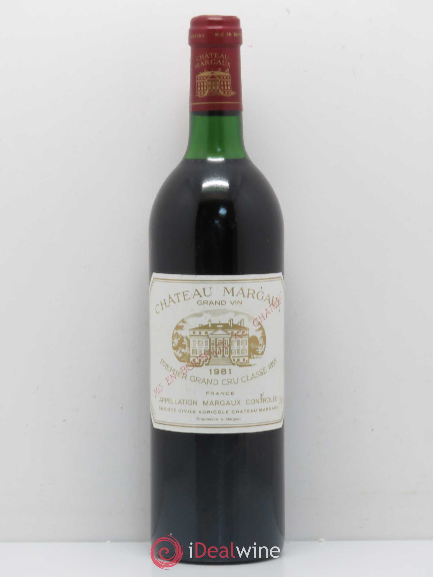 Château Margaux 1er Grand Cru Classé 1981 - Lot de 1 bouteille - 0
