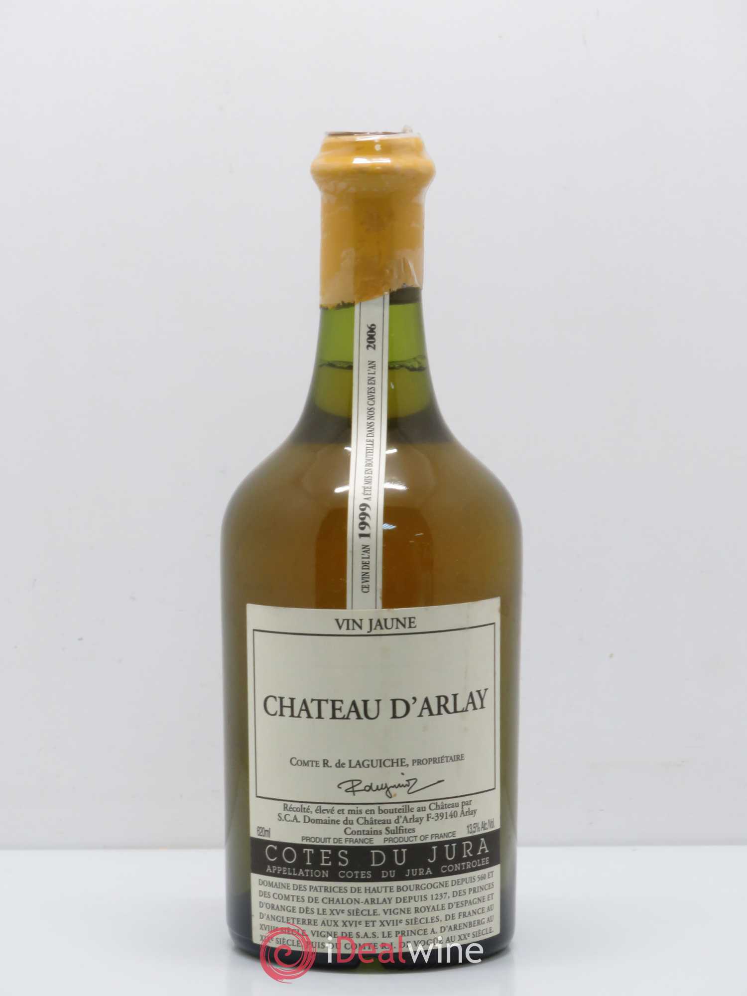 Côtes du Jura Vin jaune Château d'Arlay 1999 - Lot de 1 bouteille - 0