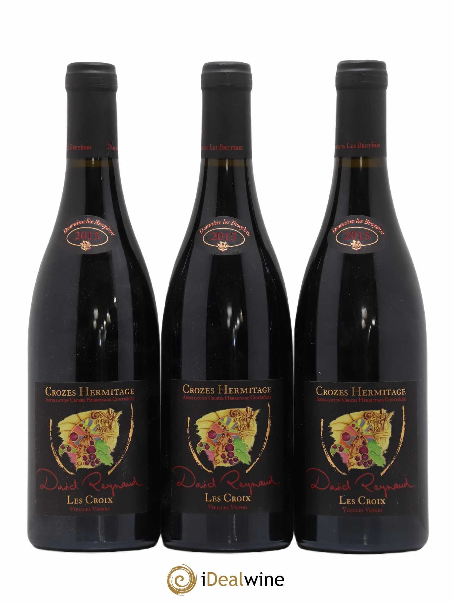 Crozes-Hermitage Les Croix Vieilles vignes David Reynaud 2015 - Lot de 3 bouteilles - 0
